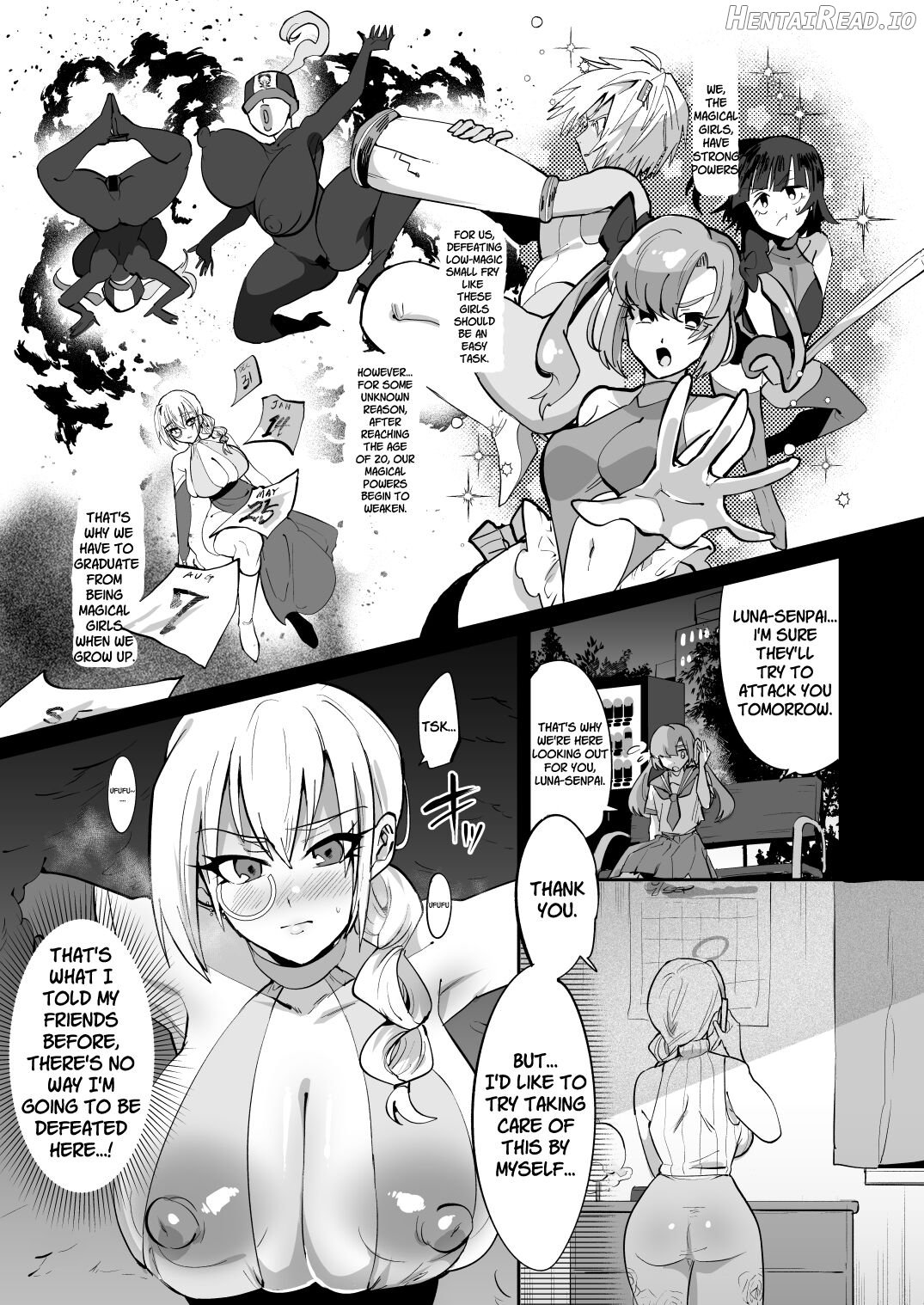 Mahou Shoujo vs Futanari Sentouin Shimai Chapter 1 - page 4