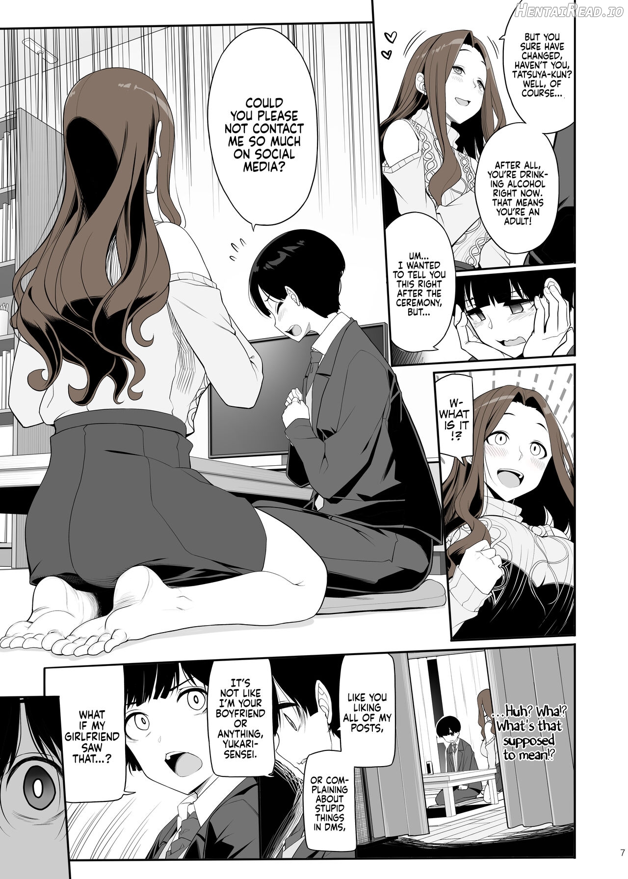 Ichizu na Onee-san to Saikaishitara Dosukebe Kyuukonsarete Sex Tsukeninaru Hanashi Chapter 1 - page 6