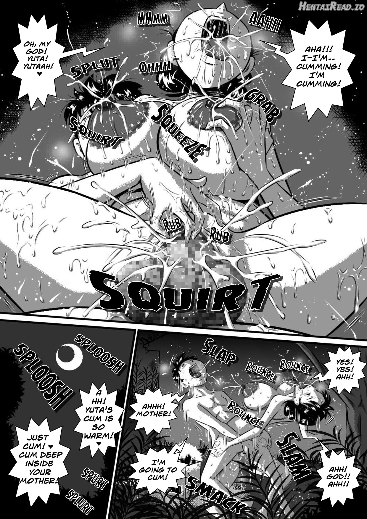 Kaa-san, Kaa-san! Kaa-saaaan! Mujintou, Oyako Futari de Yagai Sex! Chapter 1 - page 16