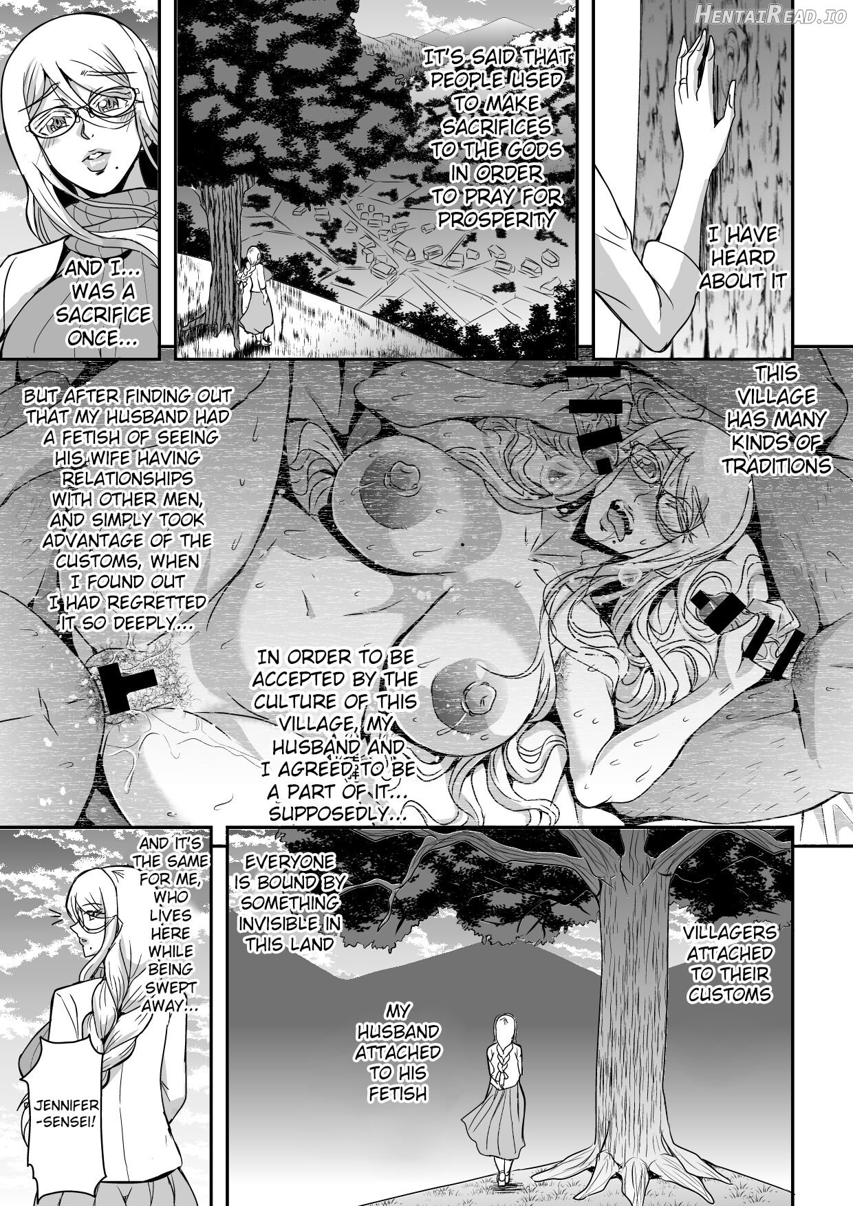 Bakunyuu Hitozuma Kinpatsu Gaikokujin Jokyoushi ga Mura no Inshuu de Kasshoku Shota no Fudeoroshi o Suru Hanashi Chapter 1 - page 6