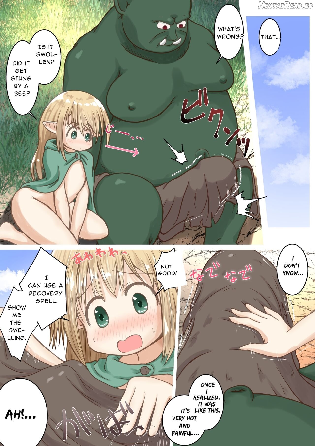 Elf Musume-san ga Orc-san ni Gokubuto Ochinchin o Nejikomareru Ohanashi Chapter 1 - page 6