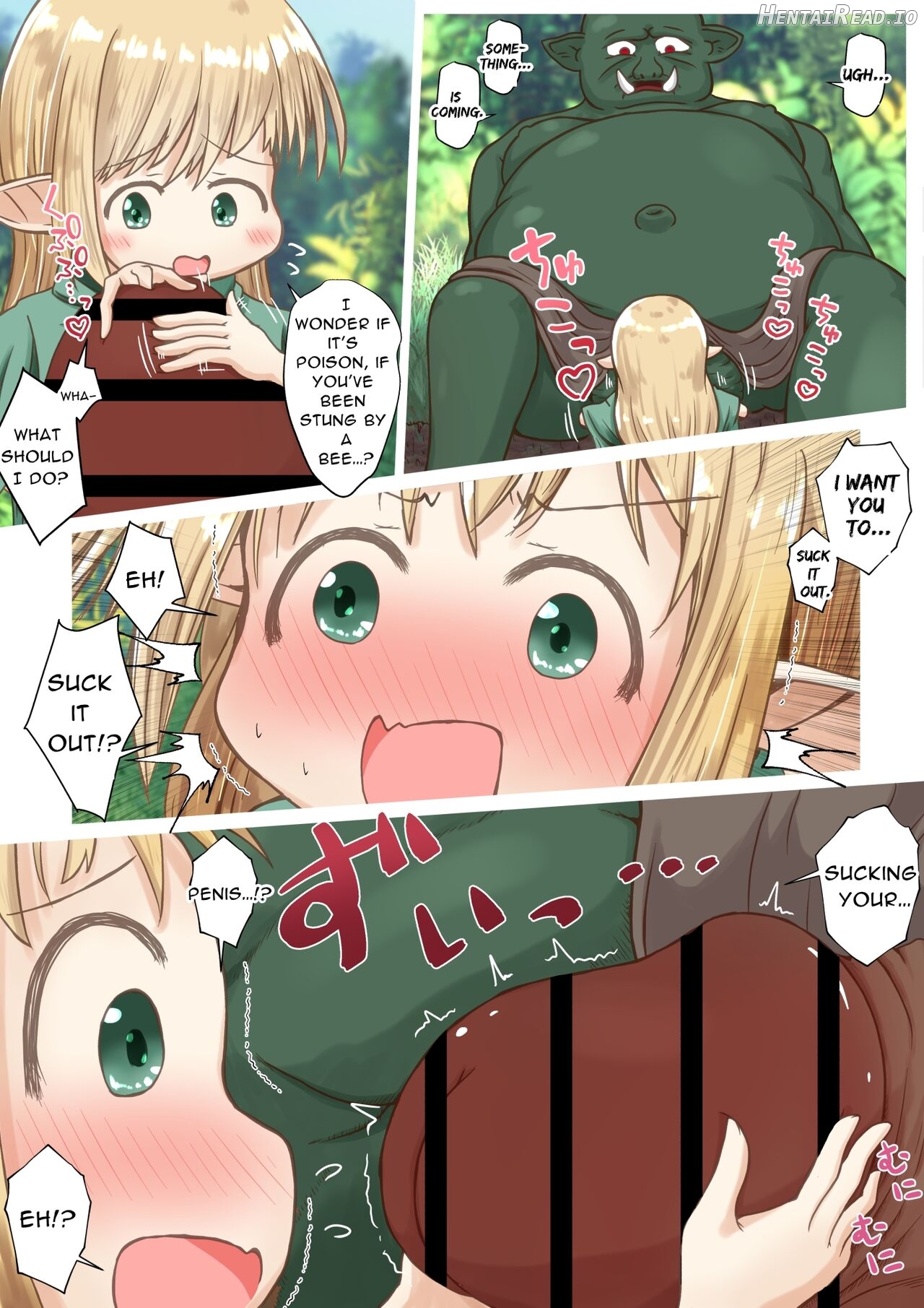 Elf Musume-san ga Orc-san ni Gokubuto Ochinchin o Nejikomareru Ohanashi Chapter 1 - page 9