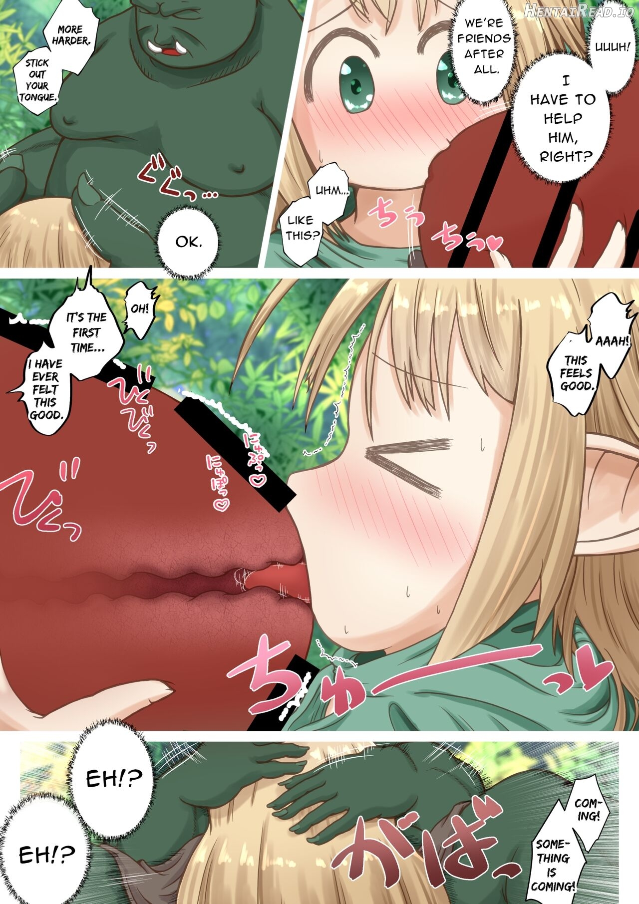 Elf Musume-san ga Orc-san ni Gokubuto Ochinchin o Nejikomareru Ohanashi Chapter 1 - page 10