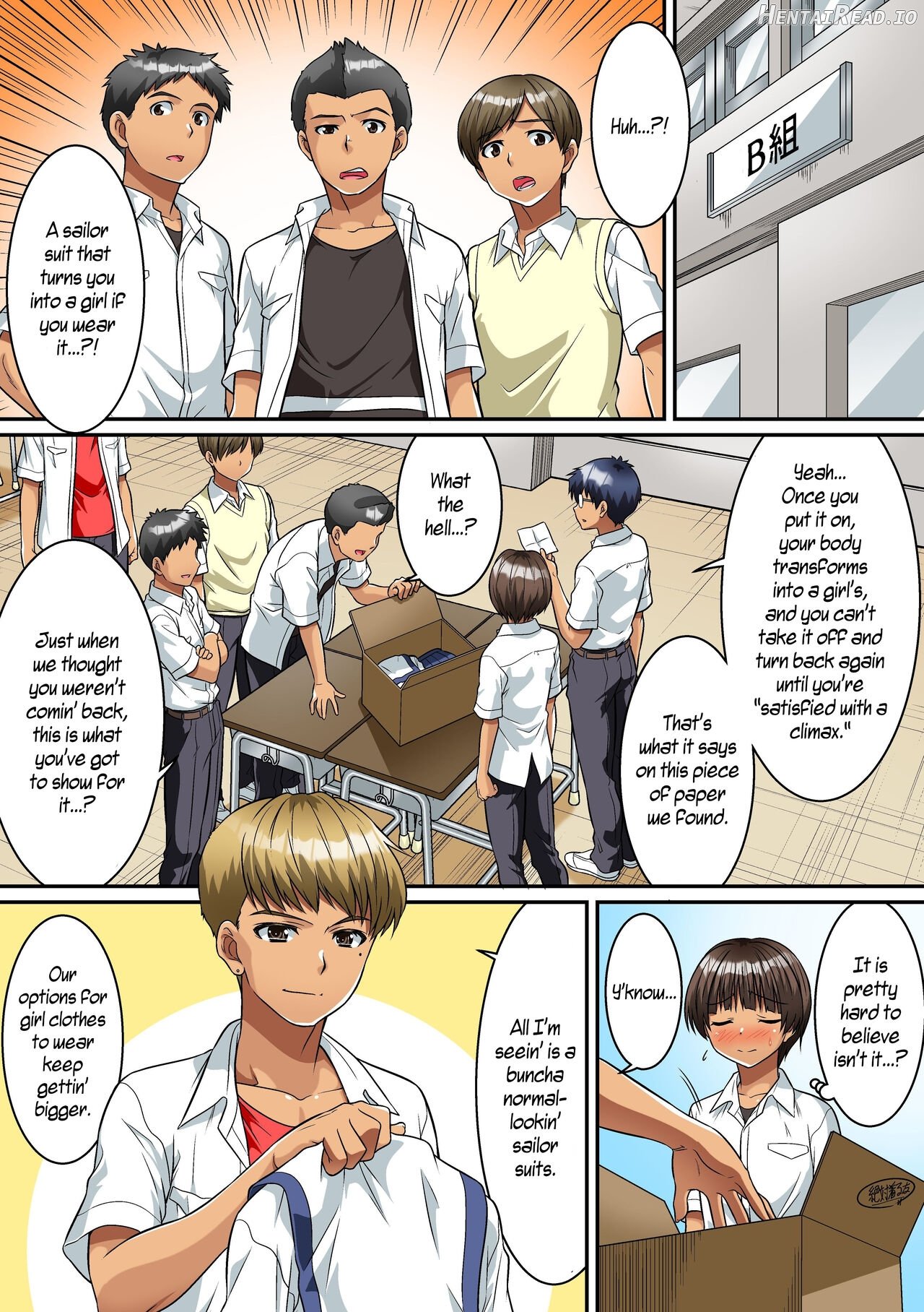 Danshikou de Nyotaika shichatta Boku. Seifuku no Mama Class Danshi no Zenin ni... Chapter 1 - page 15