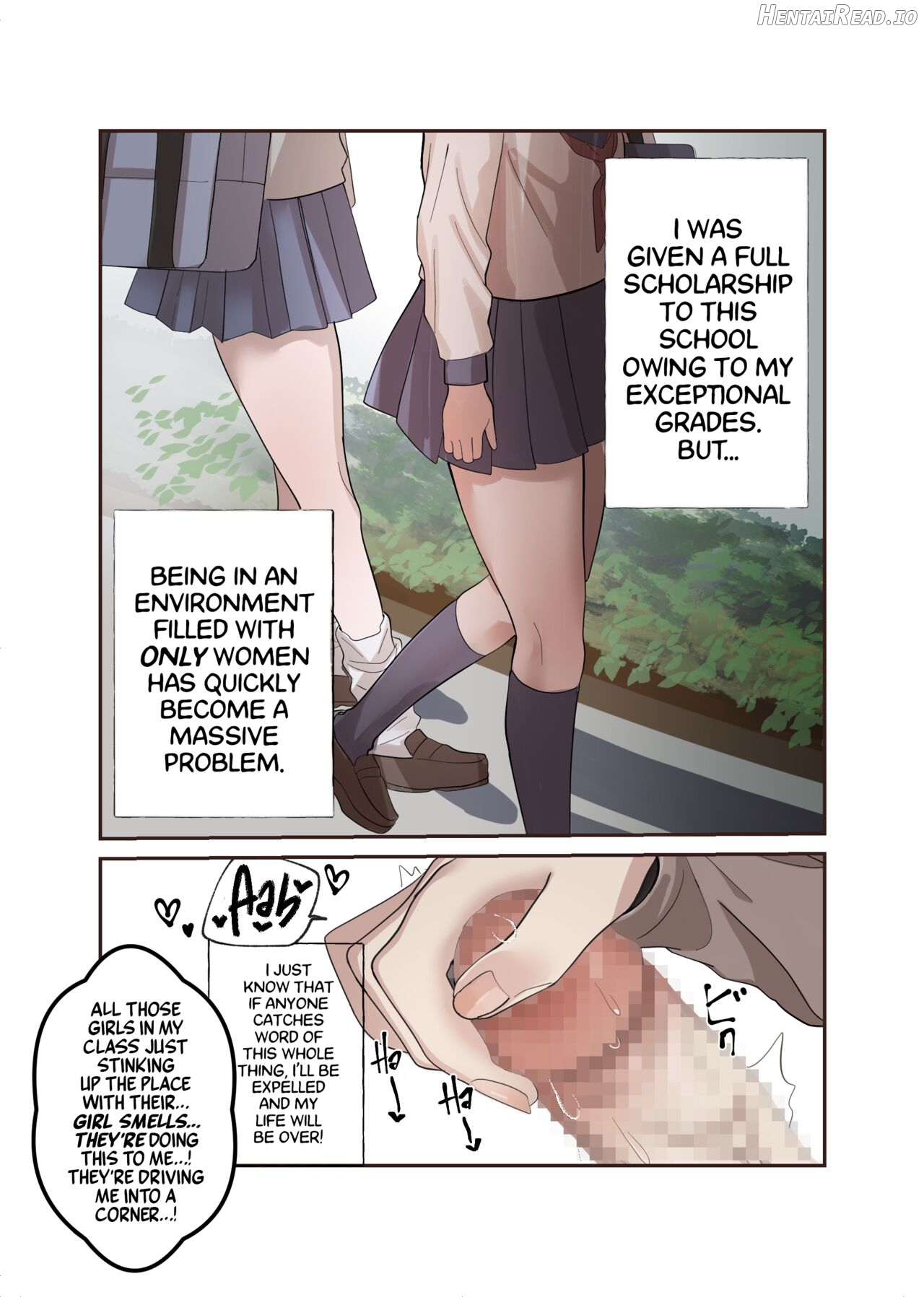 Yuutousei Mazomesu JK, Futanari Onabare~ Ijimekko ni Hasamare Sakuseitaikyuu! Chapter 1 - page 6