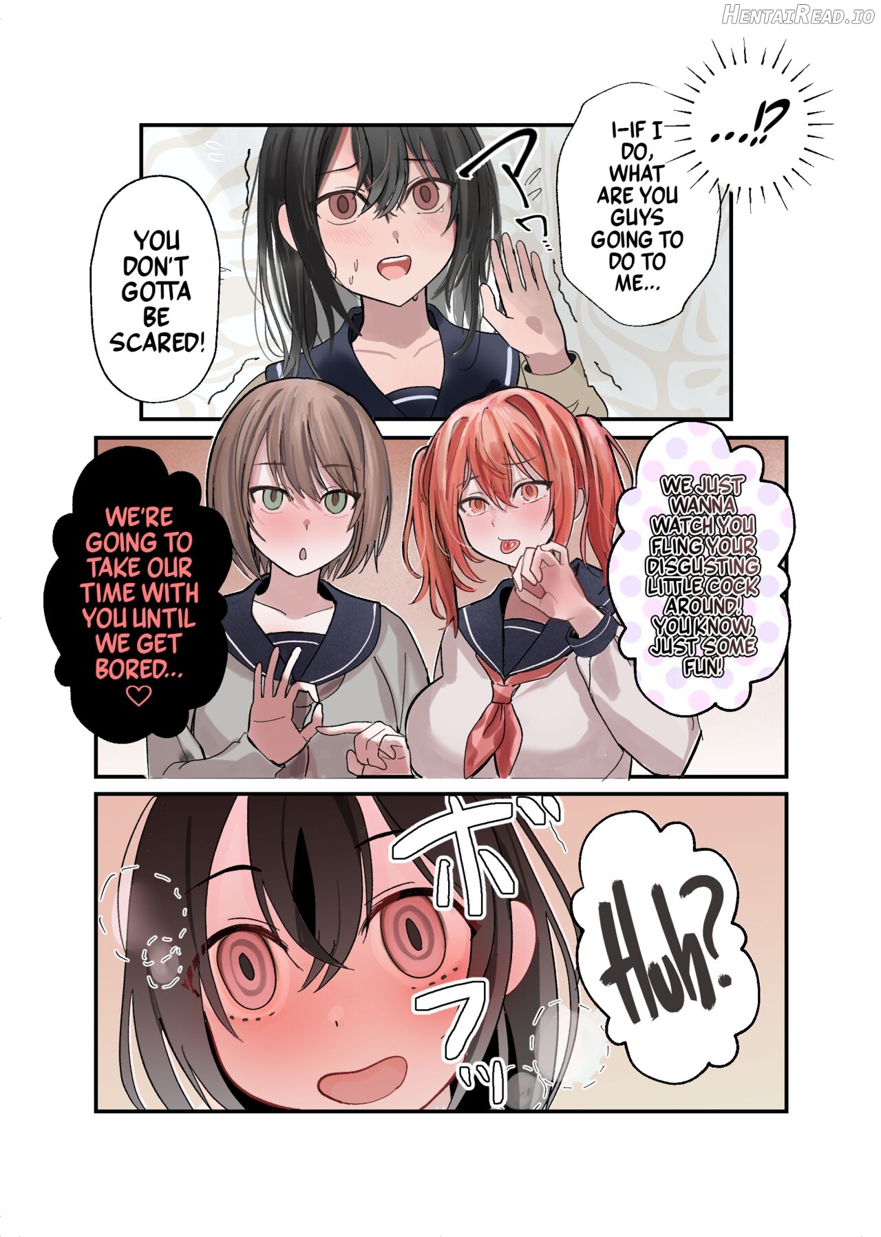 Yuutousei Mazomesu JK, Futanari Onabare~ Ijimekko ni Hasamare Sakuseitaikyuu! Chapter 1 - page 15