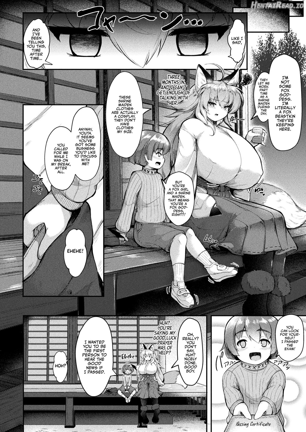 Dekkai Amaama Okitsune-sama no Himitsu no Micchaku Gohoubi Chapter 1 - page 2