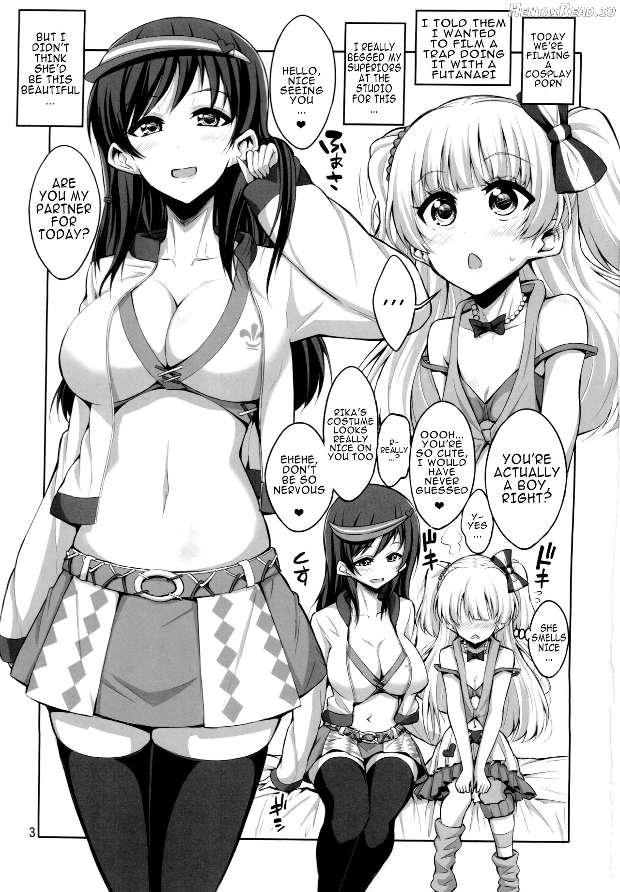 Futanari Onee-san x Otokonoko Cosplayer AV Satsuei Hen Kanzenban Chapter 1 - page 2