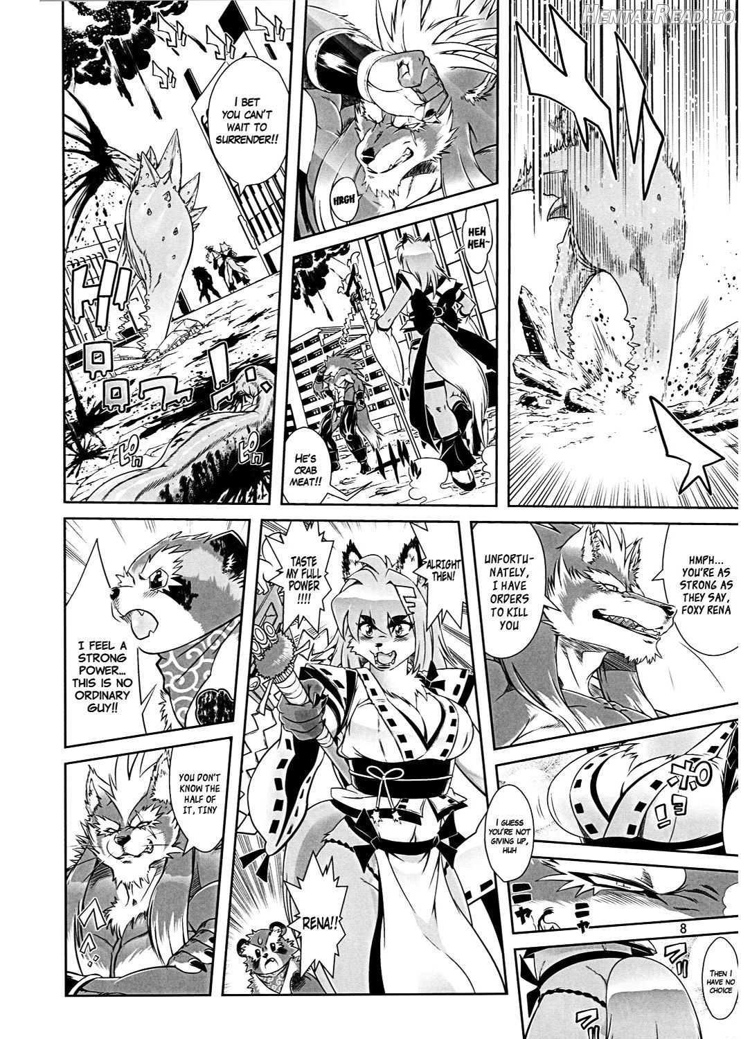 Mahou no Juujin Foxy Rena 1 - Decensored Chapter 1 - page 8