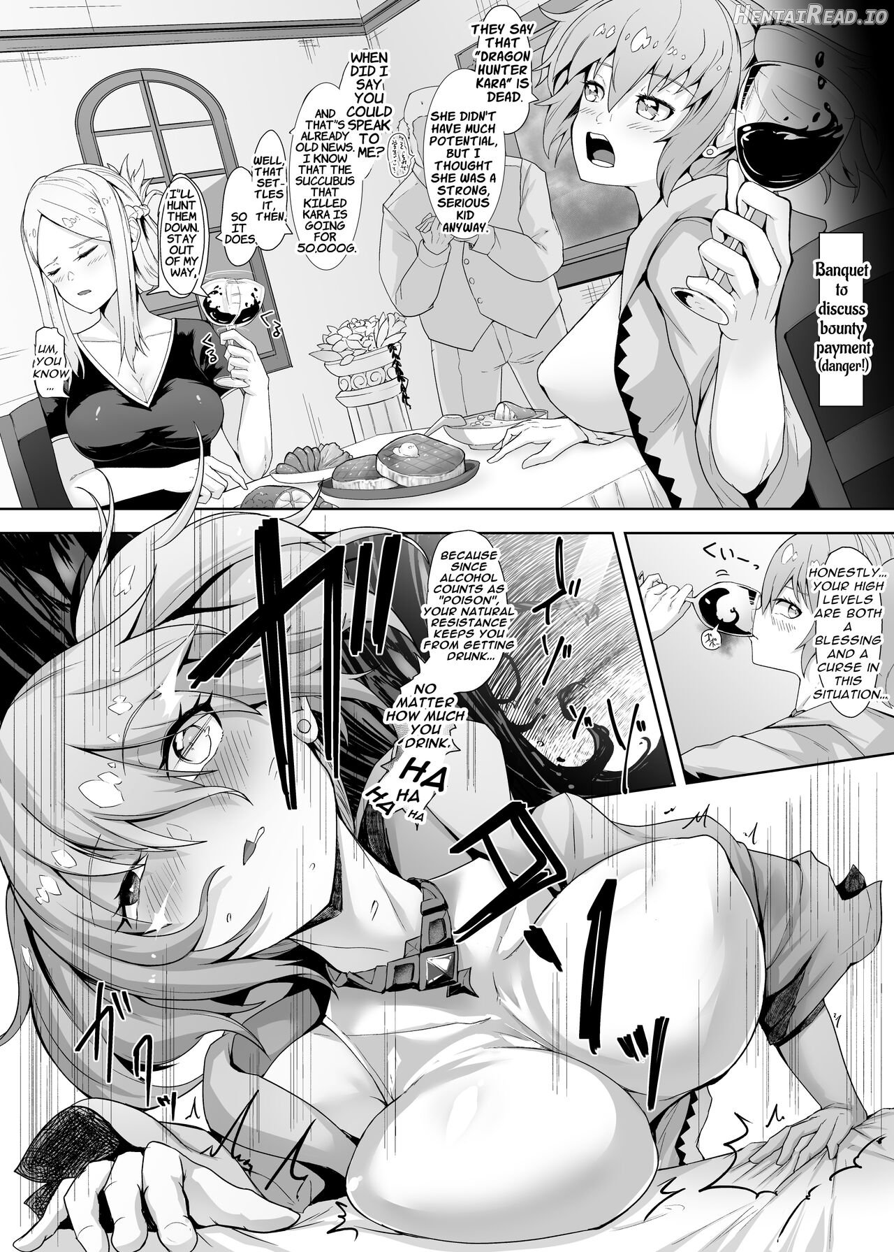 Level Drain Futanari Kyousei Sex o Saserarete, Subete o Ushinau Onna Mahoutsukai to Onna Kenshi Chapter 1 - page 6