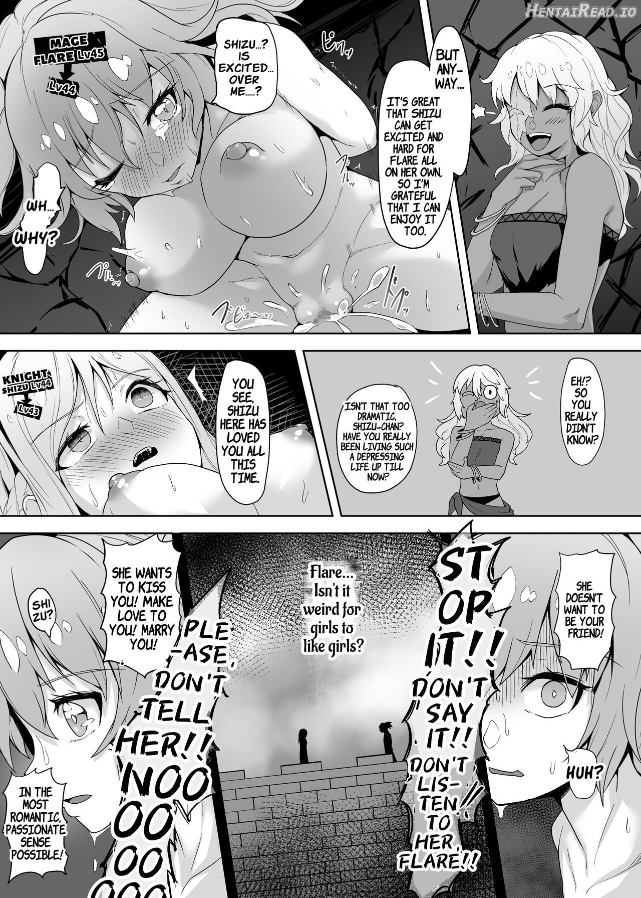 Level Drain Futanari Kyousei Sex o Saserarete, Subete o Ushinau Onna Mahoutsukai to Onna Kenshi Chapter 1 - page 27