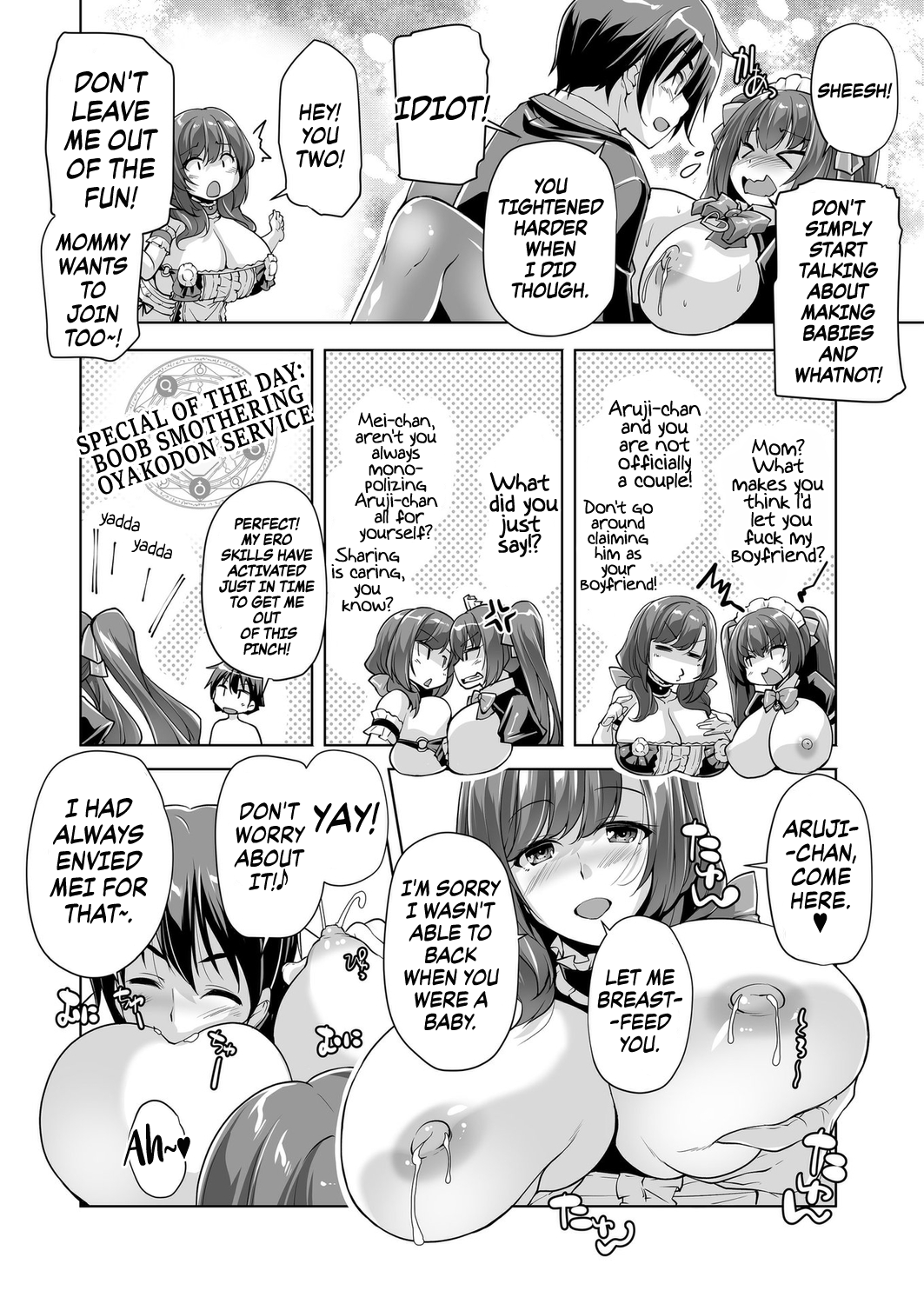 Motto! Haramase! Honoo no Oppai Isekai Oppai Maid Gakuen! Ch. 1 Chapter 1 - page 14