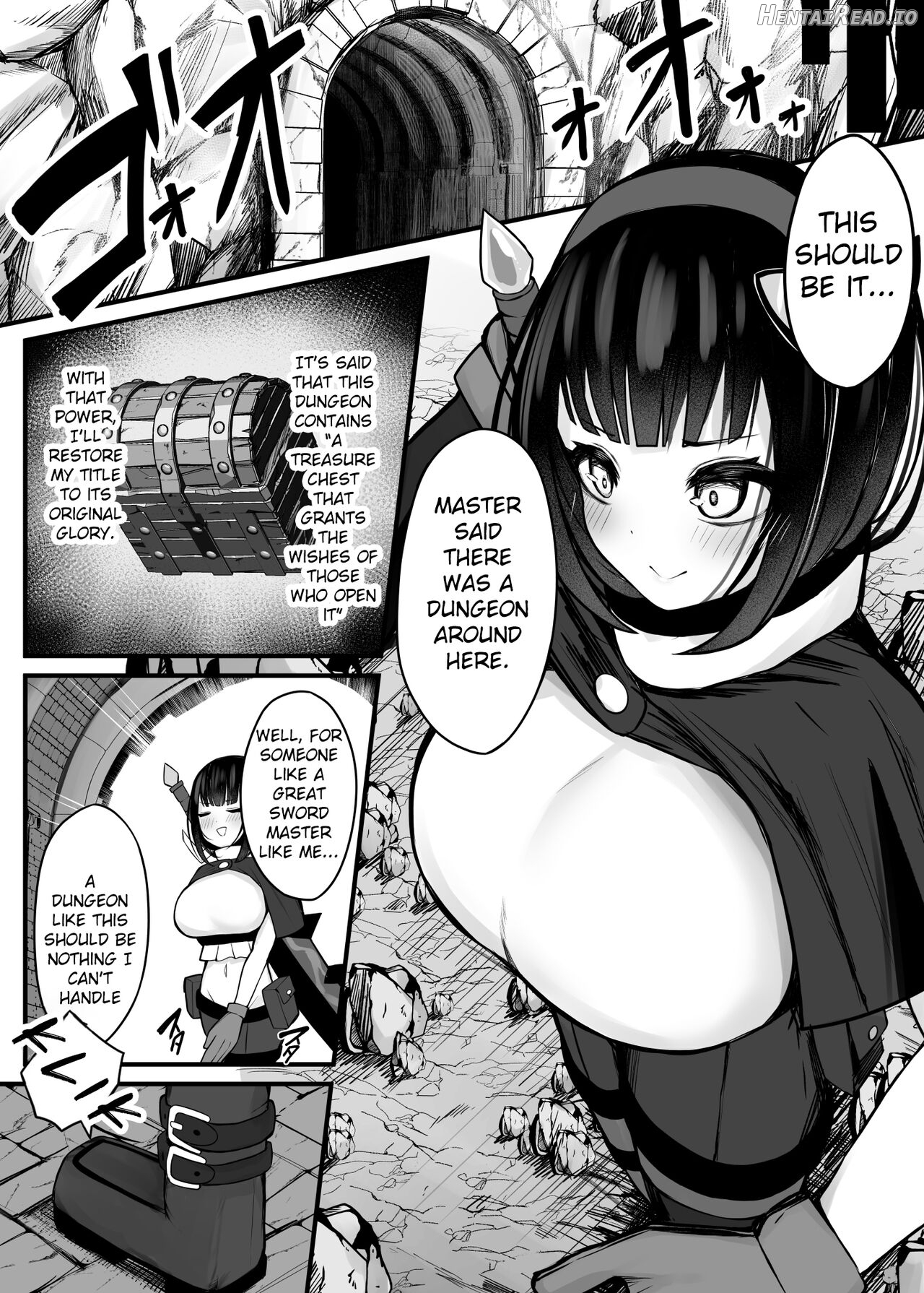 "(Moto)" Daiken Masutaa no Boukensha-chan ga Shokushuno Hisomu Danjon ni Chousensuru Hanashi Chapter 1 - page 7