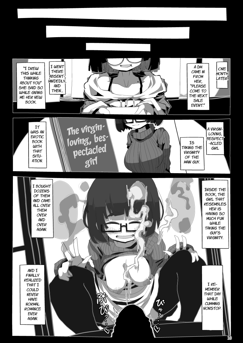 Jimi de Otonashisou ni Miete Doutei wo Taberu no ga Shumi no Warui Onna no Ko Doujin Sakka-chan ni Seiheki wo Dame ni Sareru Douteikuntachi no Hanashi Chapter 1 - page 9