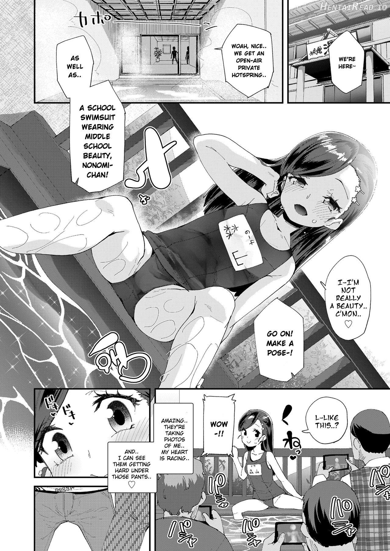 Uraaka Yatteru Nonomi-chan -Koshitsu Onsen Dosukebe Gasshuku- Chapter 1 - page 4