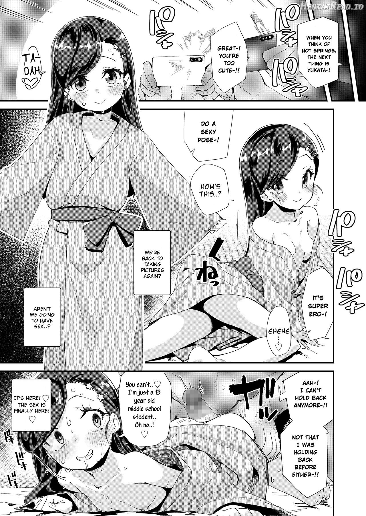 Uraaka Yatteru Nonomi-chan -Koshitsu Onsen Dosukebe Gasshuku- Chapter 1 - page 9