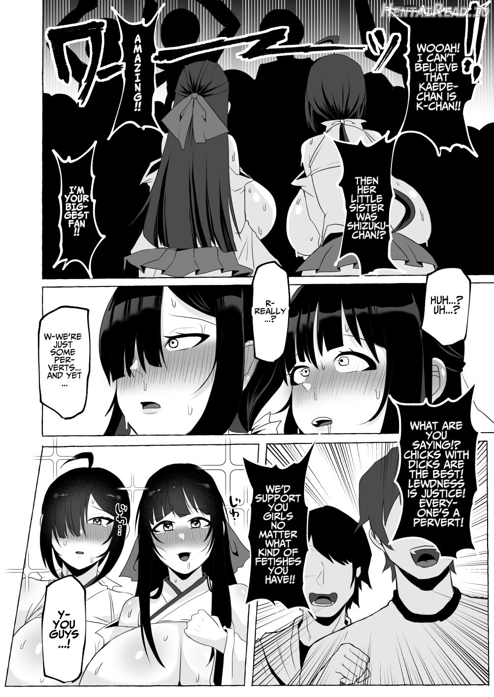 Hentai Senzuri Zanmai Dosukebe Sao Miko Shimai Chapter 1 - page 47