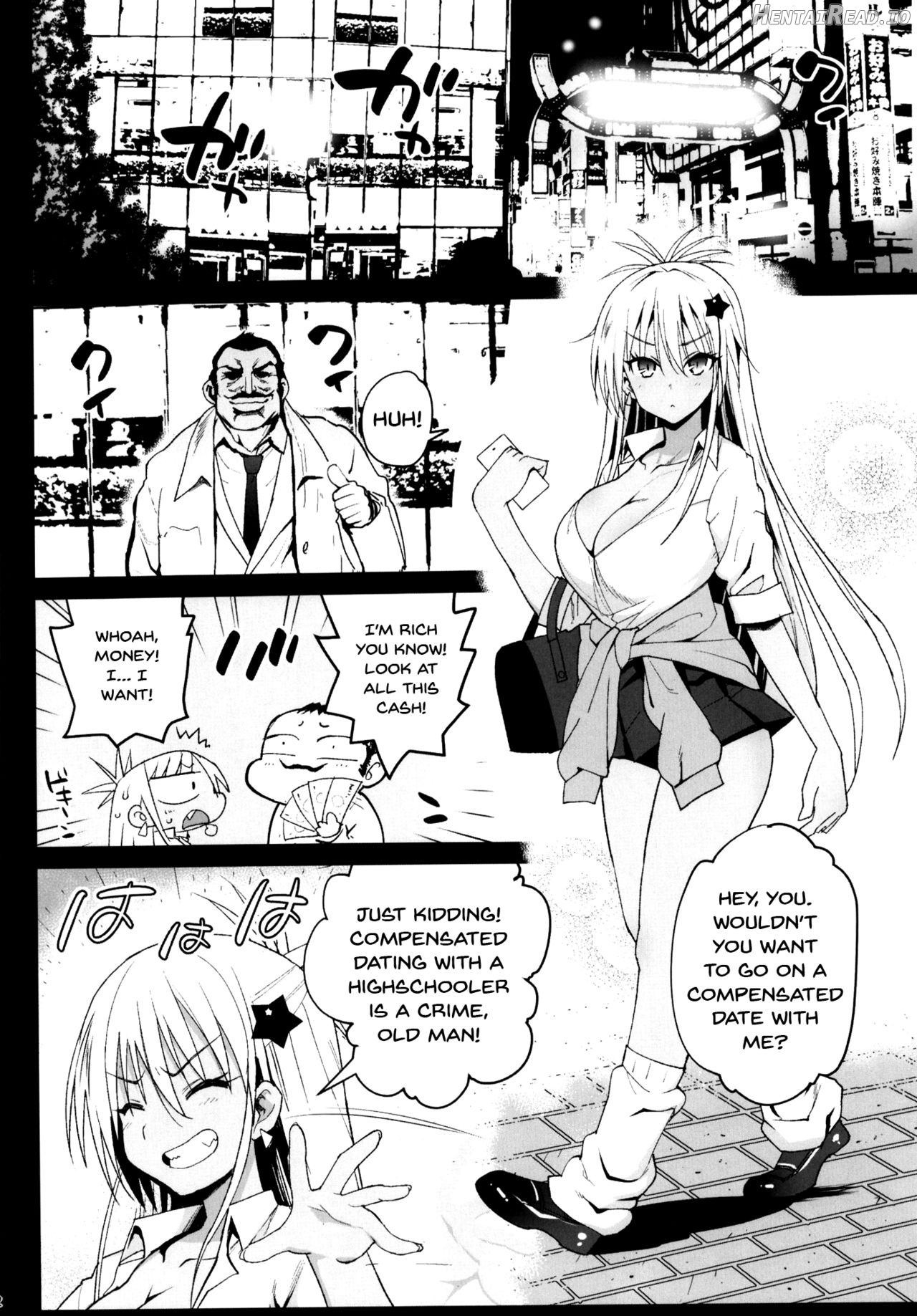 Kyousei Enkou ~Kuro Gal JK o Kane de Dakitai~ - Decensored Chapter 1 - page 3