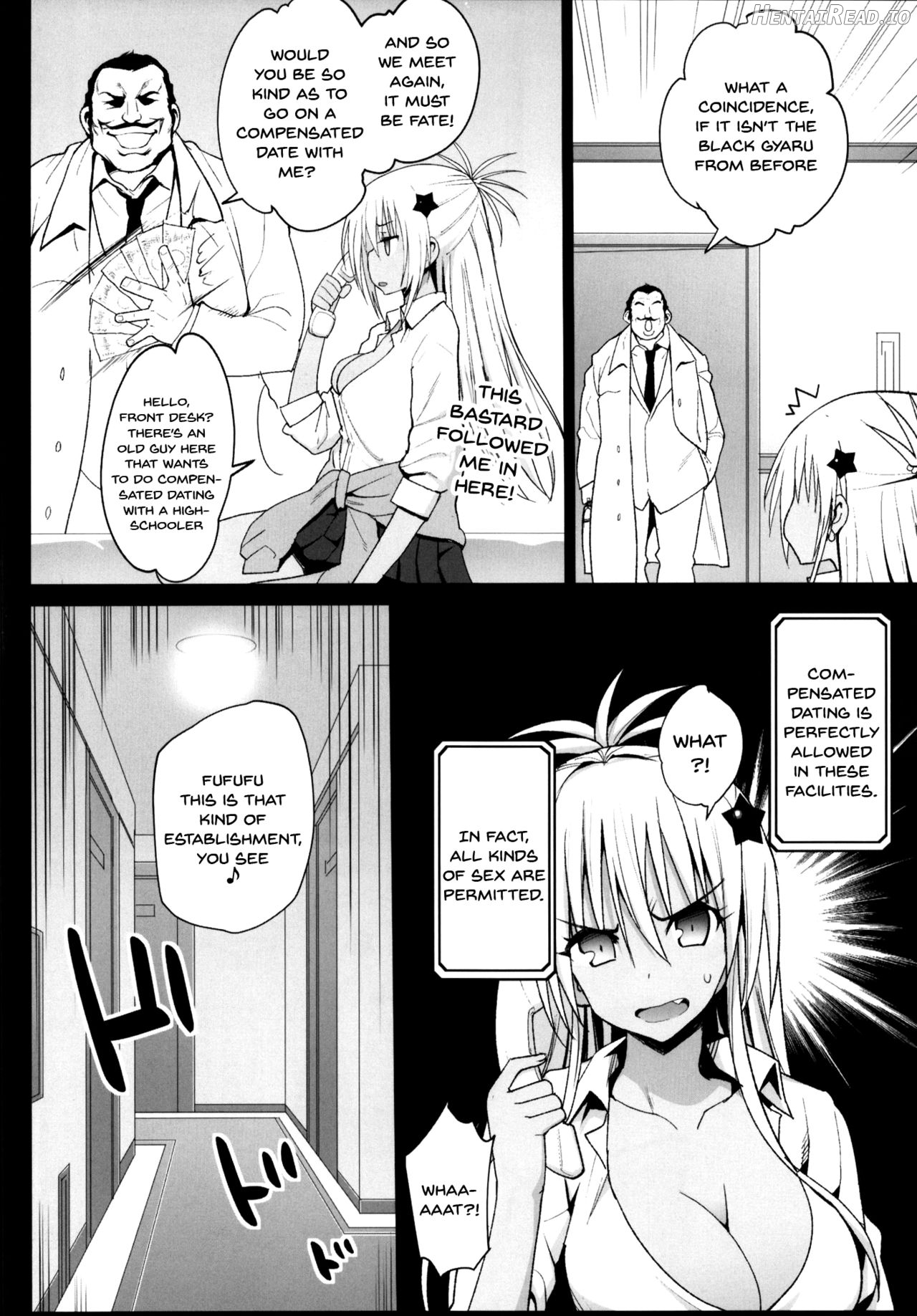 Kyousei Enkou ~Kuro Gal JK o Kane de Dakitai~ - Decensored Chapter 1 - page 5