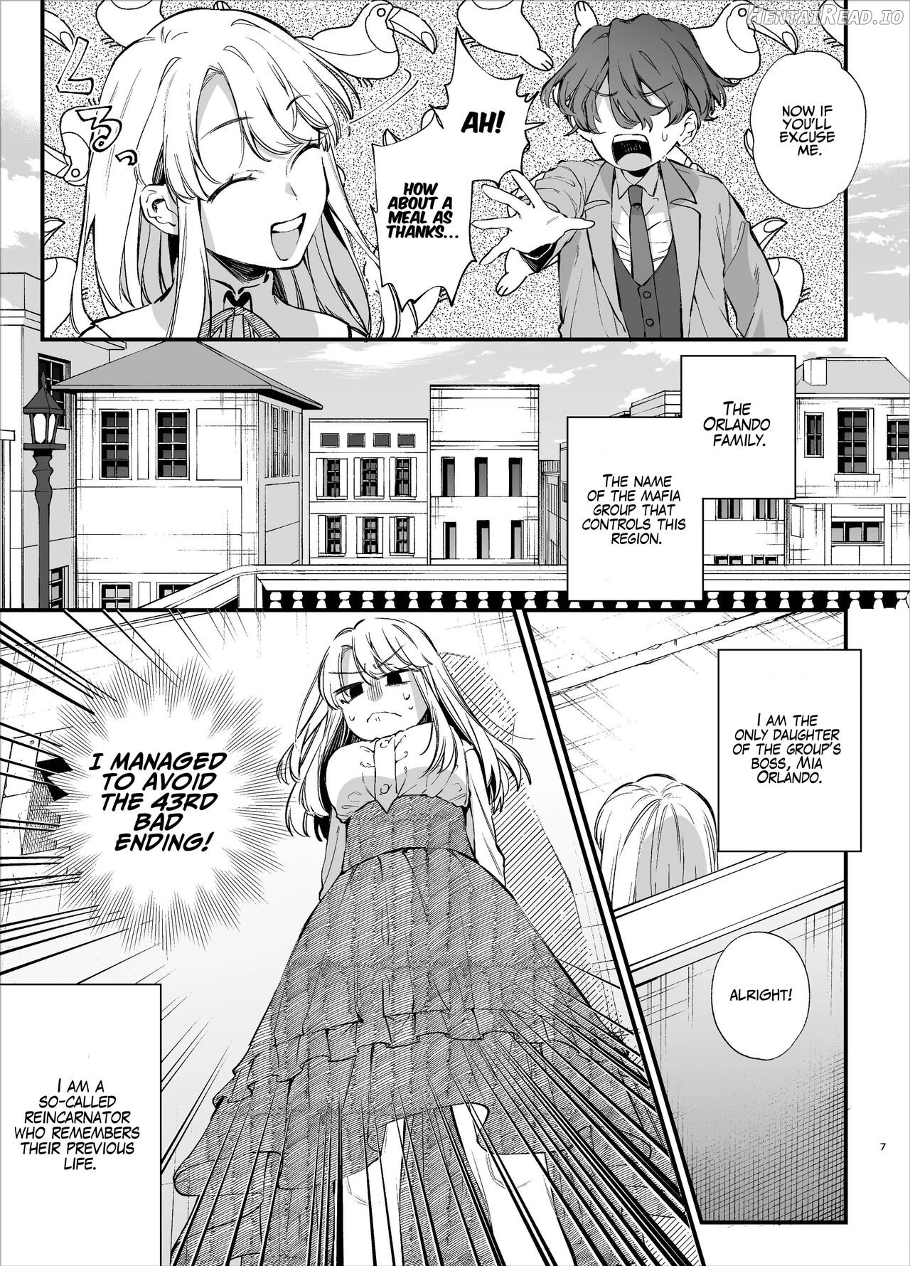 Shini gē ni Tensei Shita Mafia jō wa Henai Supai ni te Kagome ni Sareru Chapter 1 - page 7