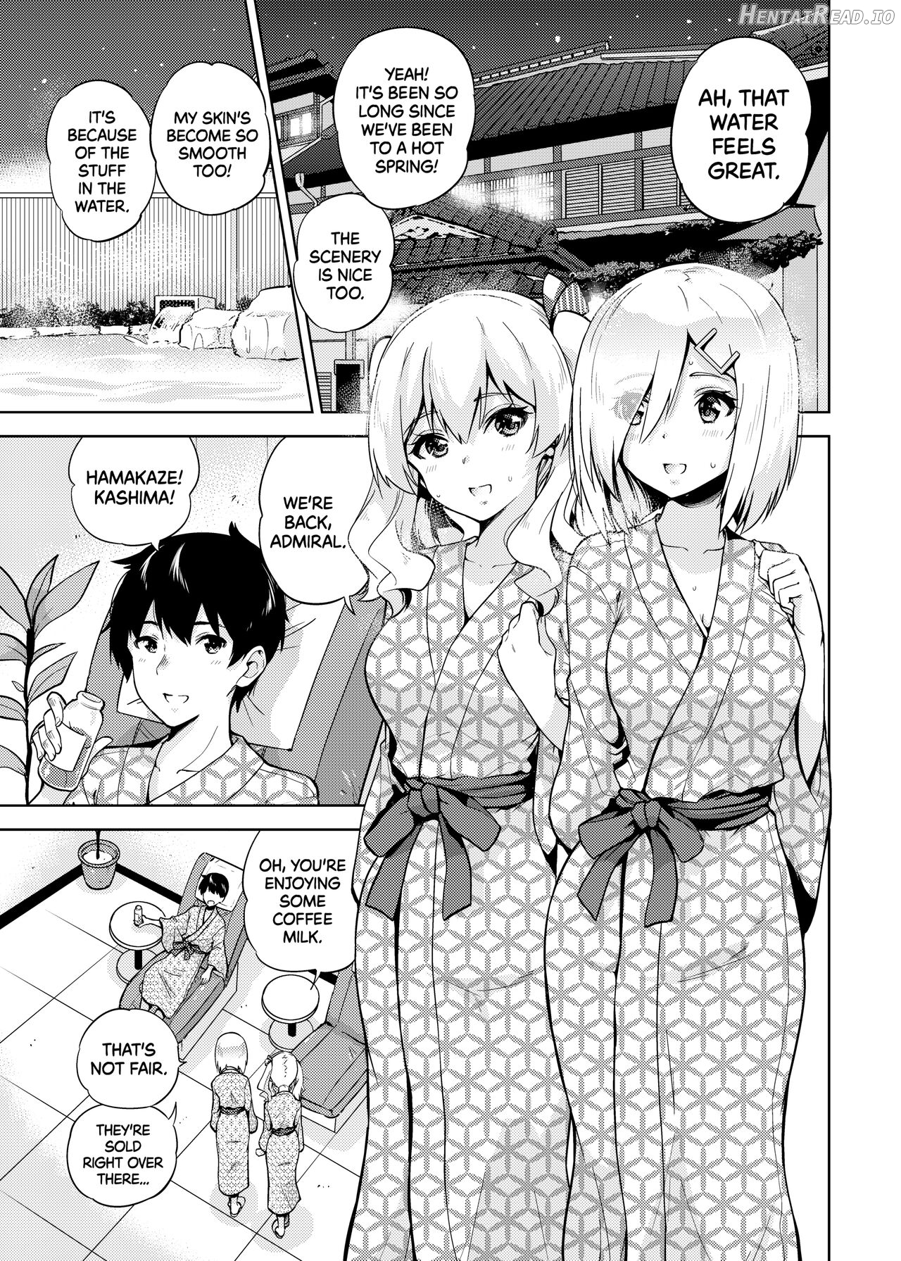 Onsen Yukata na Kashima-san to Hamakaze-san to. - Decensored Chapter 1 - page 2