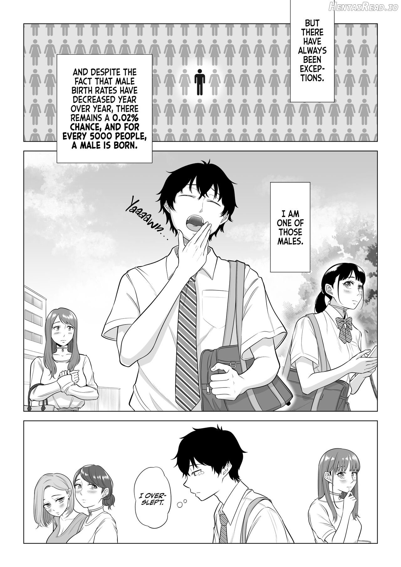 Dansei ga Kyokutan ni Sukunai Kono Sekai de wa, Seishi wa Kichou na Shigen desu. Chapter 1 - page 4