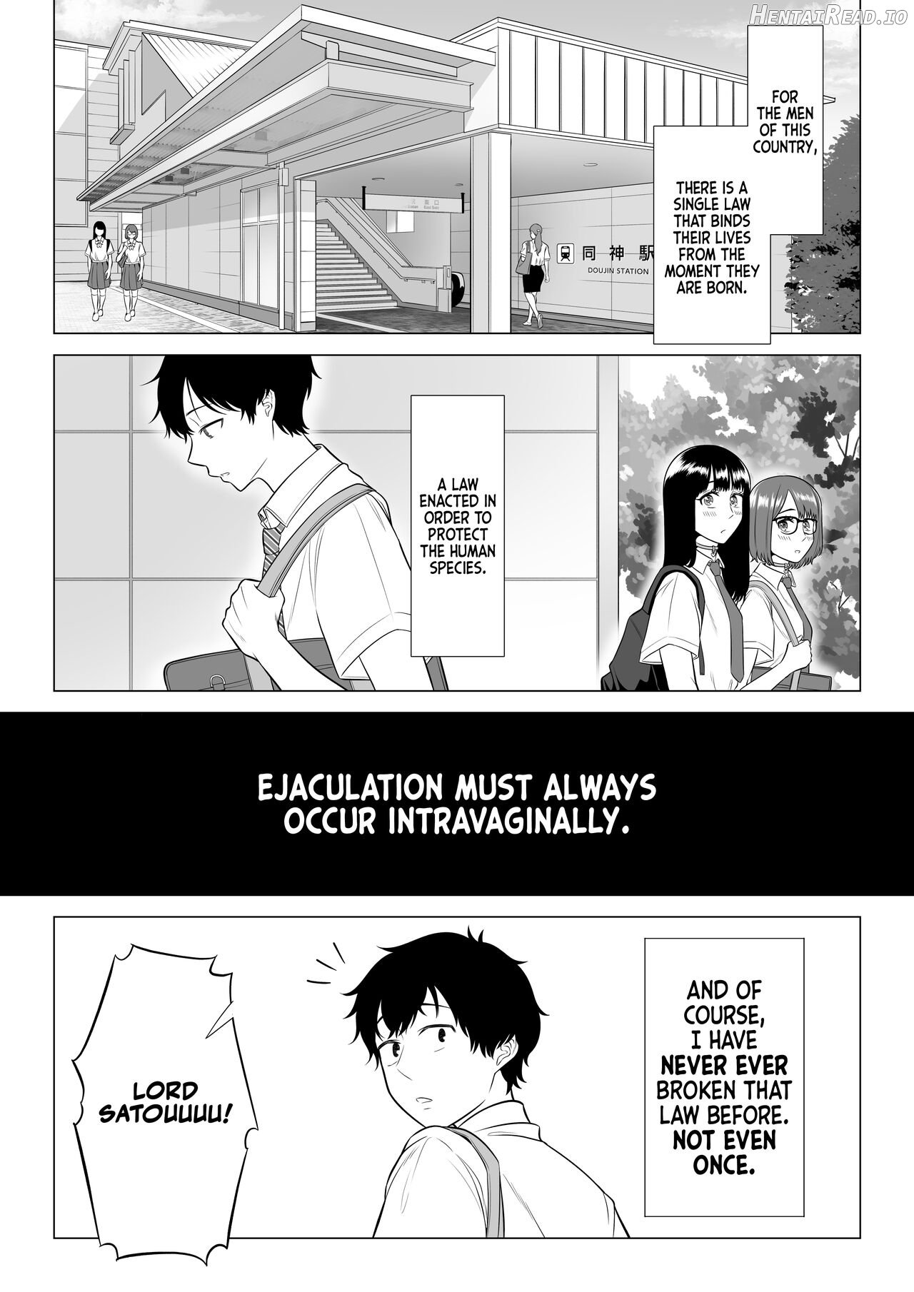 Dansei ga Kyokutan ni Sukunai Kono Sekai de wa, Seishi wa Kichou na Shigen desu. Chapter 1 - page 5