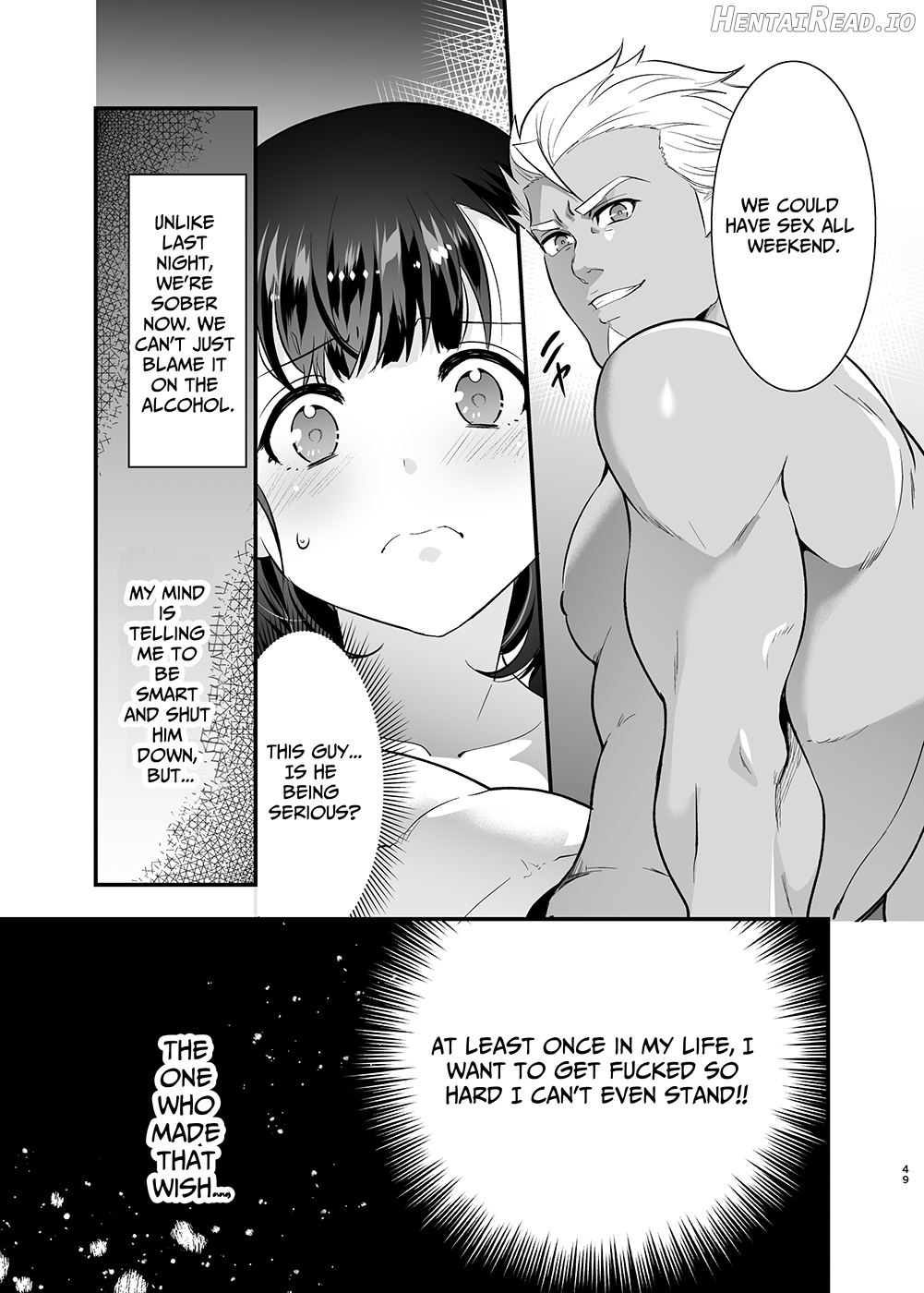 Seiyoku o Moteamasu Jimi de Nekura na Watashi ga Gatenkei Joushi ni Taberareru 3-kakan Chapter 1 - page 46