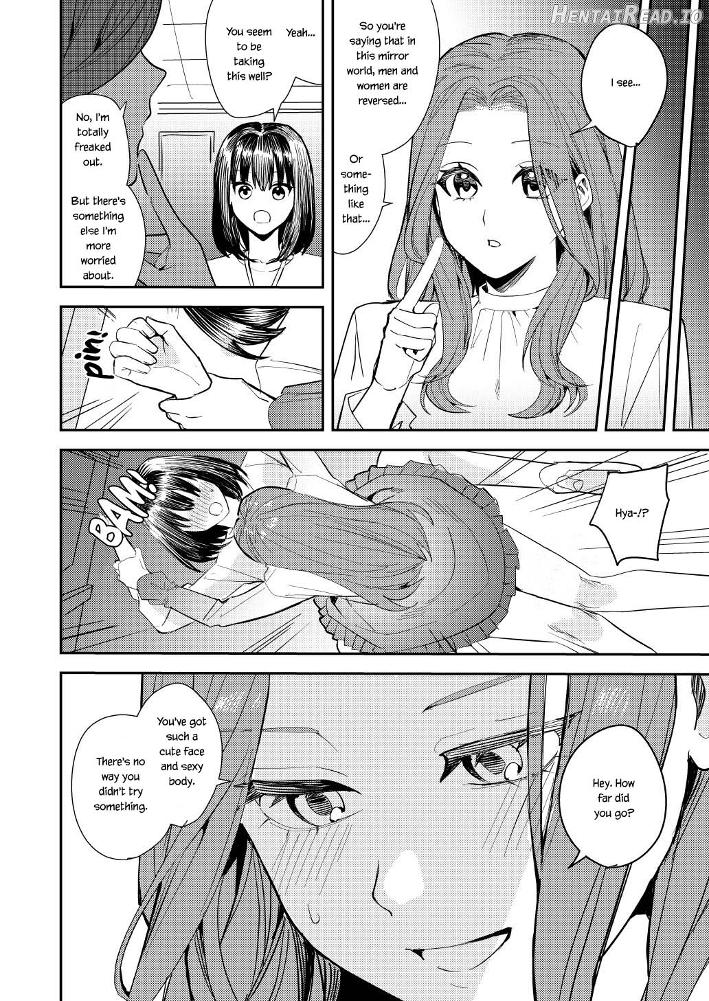 Ore wa Kagami no Kuni de Onna ni Kawaru ~Seibetsu Hanten Sekai de Onna no Kaikan o Musaboru Hanashi~ Chapter 1 - page 19