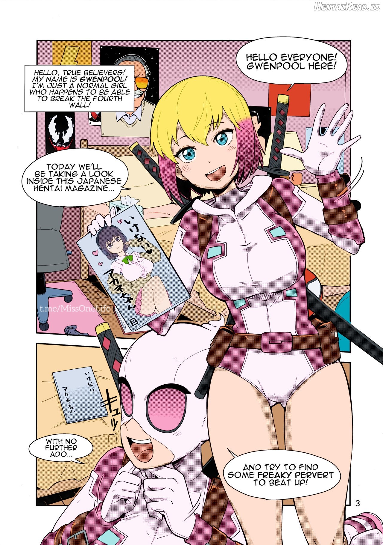 Gwenpool Ecchi na Sekai ni Ojama Shima~su - Colorized Chapter 1 - page 2