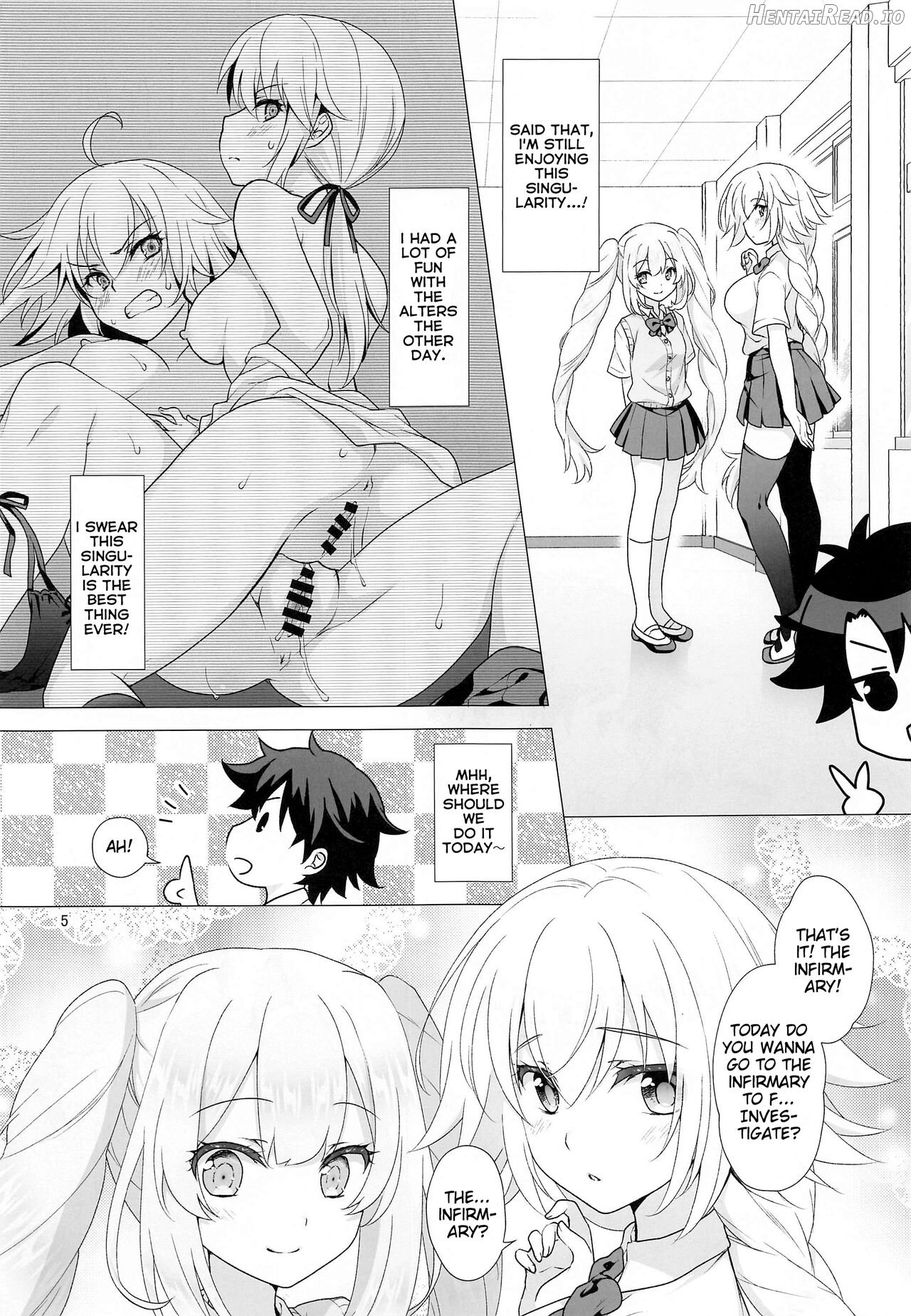 CHALDEA GIRLS COLLECTION Jeanne & Marie Motto Seifuku H Shimakuru Hon Chapter 1 - page 4