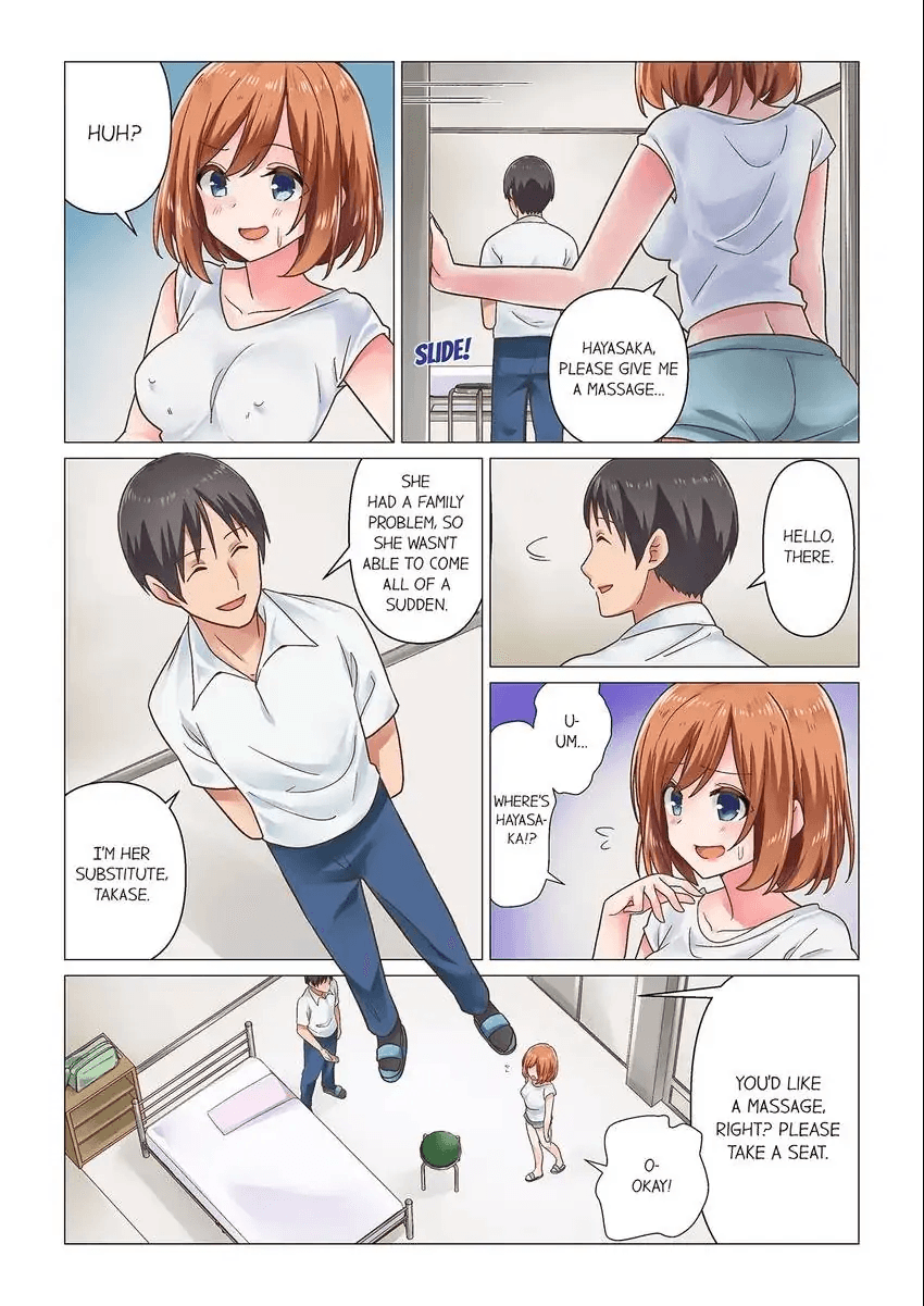 Sakki Massāji-chū ni Tadesho?～ Suiei Joshi wa Ecchina Shigeki ni Yowasugite 1-3 Chapter 1 - page 5