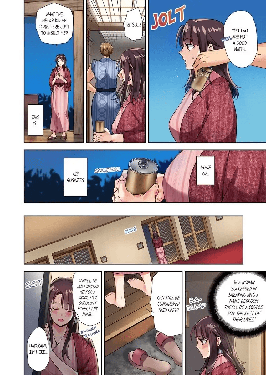 Itte mo Owaranai Shain Ryokou "Watashi / Osananajimi ni Sounyuu re Rare Chatteru...!" 1-3 Chapter 1 - page 7