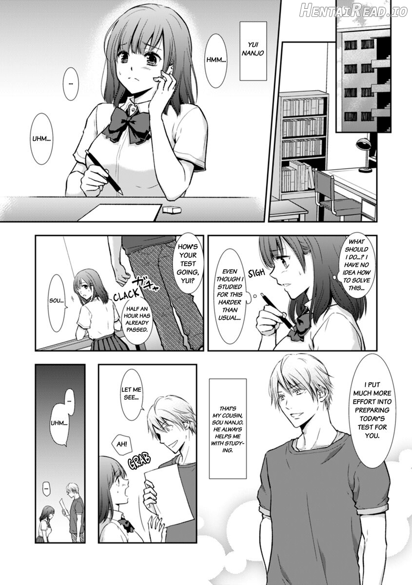 "Sex no Benkyou Shiyokka?" Kareshi ga Iru no ni Itoko kara Shojo wo Ubaware Zecchou Shidou Chapter 1 - page 2