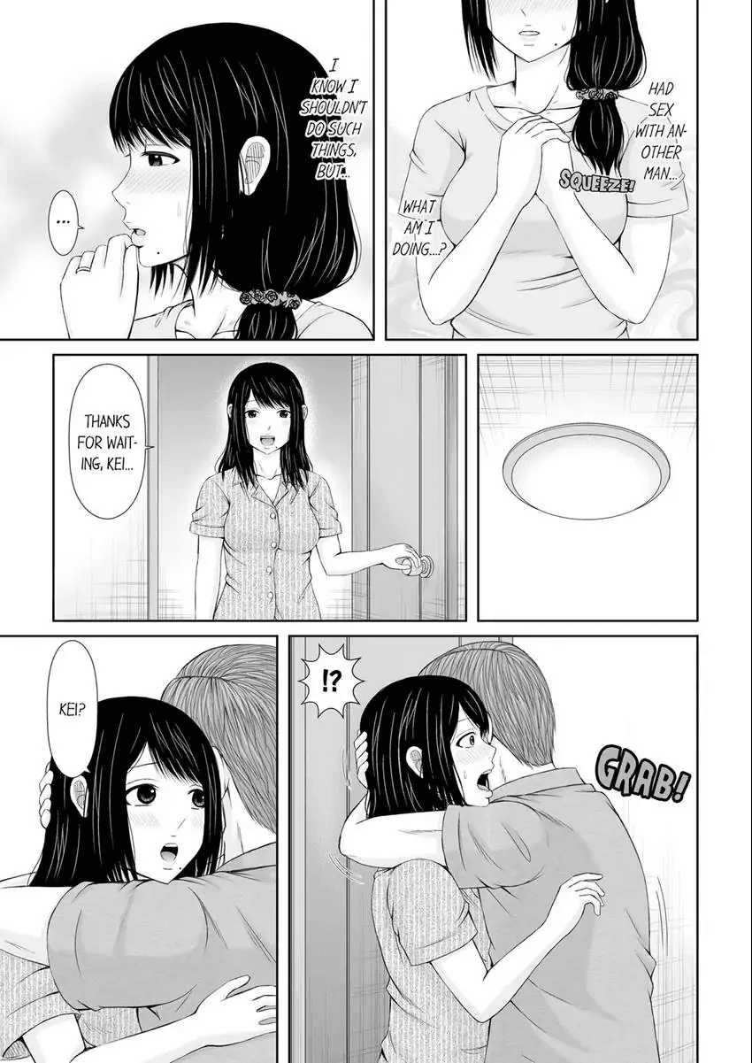 Denwa chū , Ushiro kara XL no Furin Pisuton ~ Majimena Hitozuma no Inran SEX 1-3 Chapter 1 - page 56