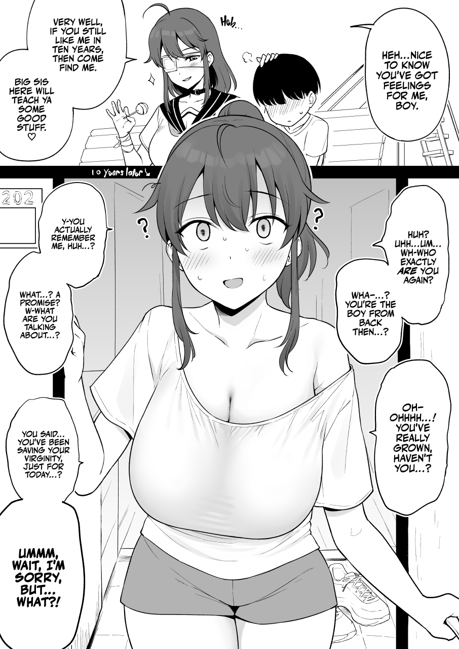 Mukashi Yoku Asonde kureta Kinjo no Kakkoii Onee-san ni 10-nen Mae no Yakusoku o Hatashite morai ni Iku Yatsu Chapter 1 - page 1