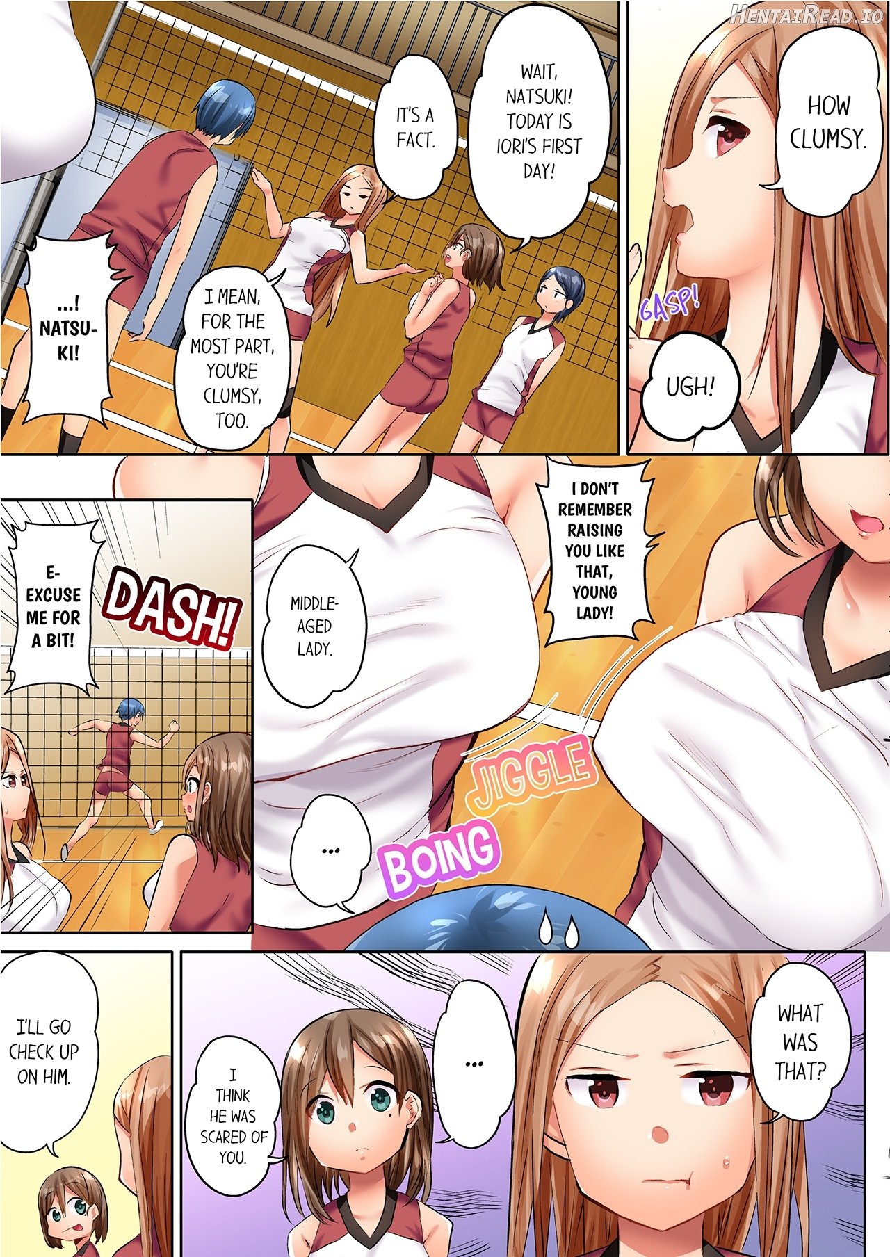 Hitozuma Volley-bu no Asedaku SEX ~Shower Abinagara Micchaku Shichau? 1 Chapter 1 - page 4