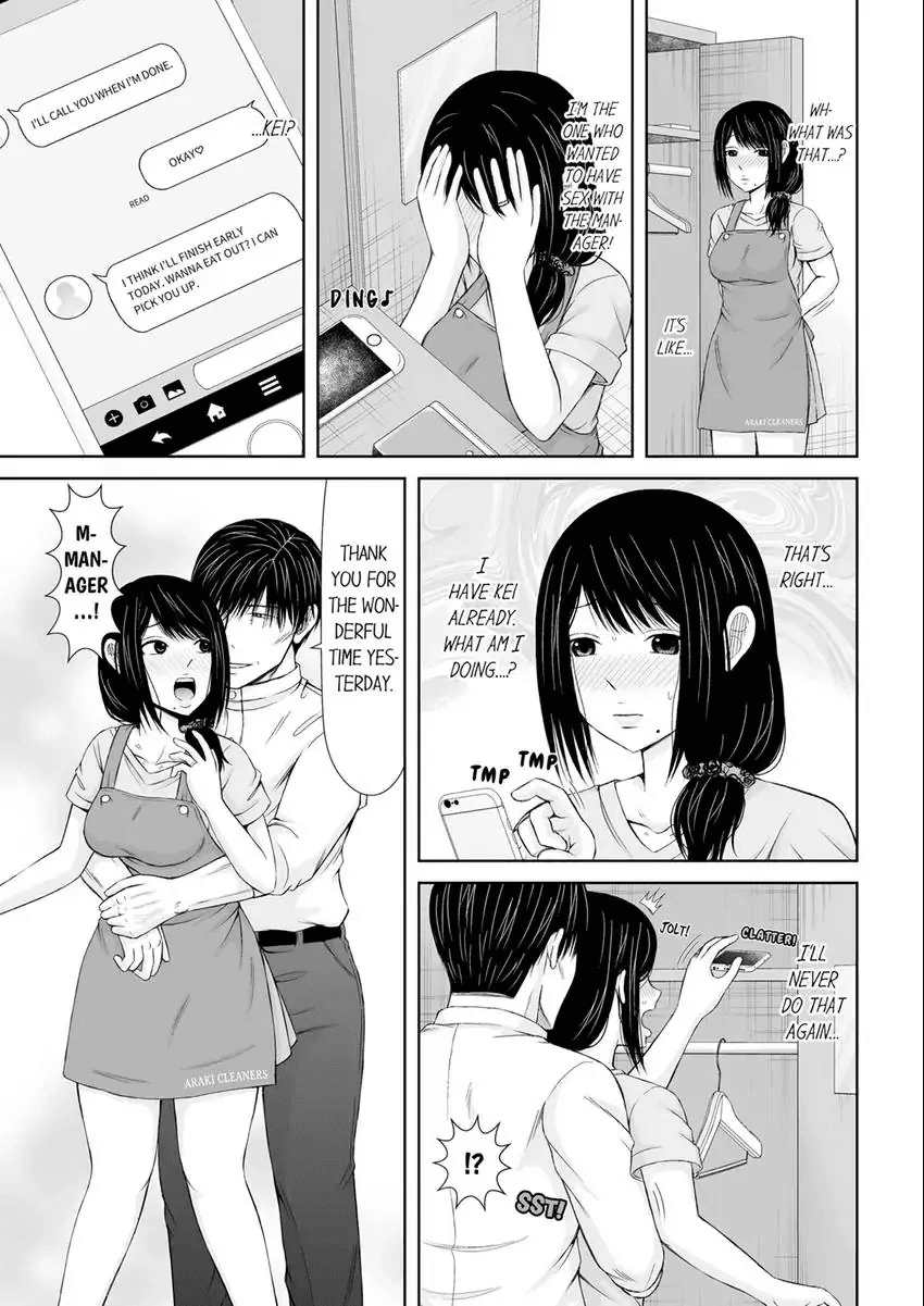 Denwa chū , Ushiro kara XL no Furin Pisuton 〜 Majimena Hitozuma no Inran SEX 1-6 Chapter 1-6 - page 93