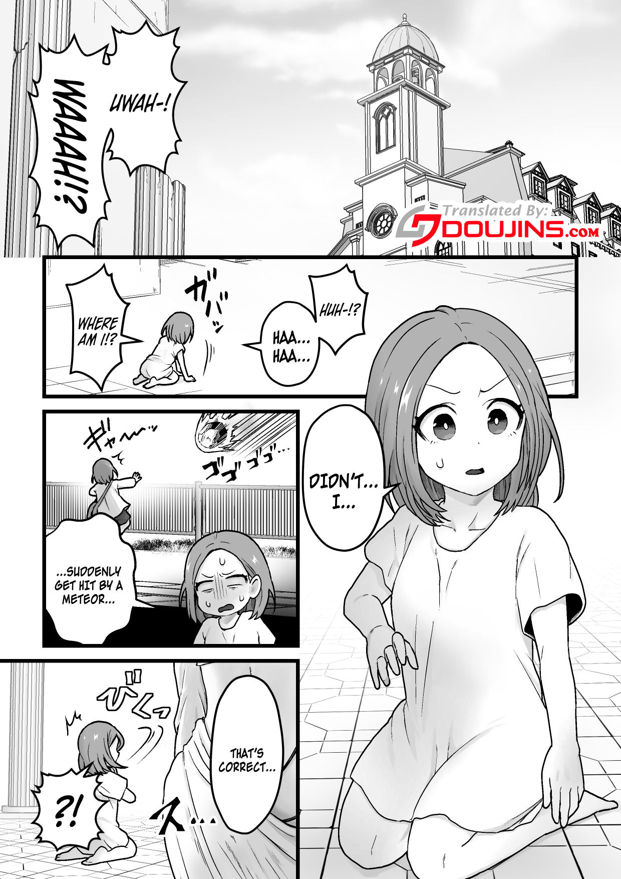 Yokkyuu Fuman Ochimegami 【Futanari Chinpo Sword】wo Sazukemasu Chapter 1 - page 2