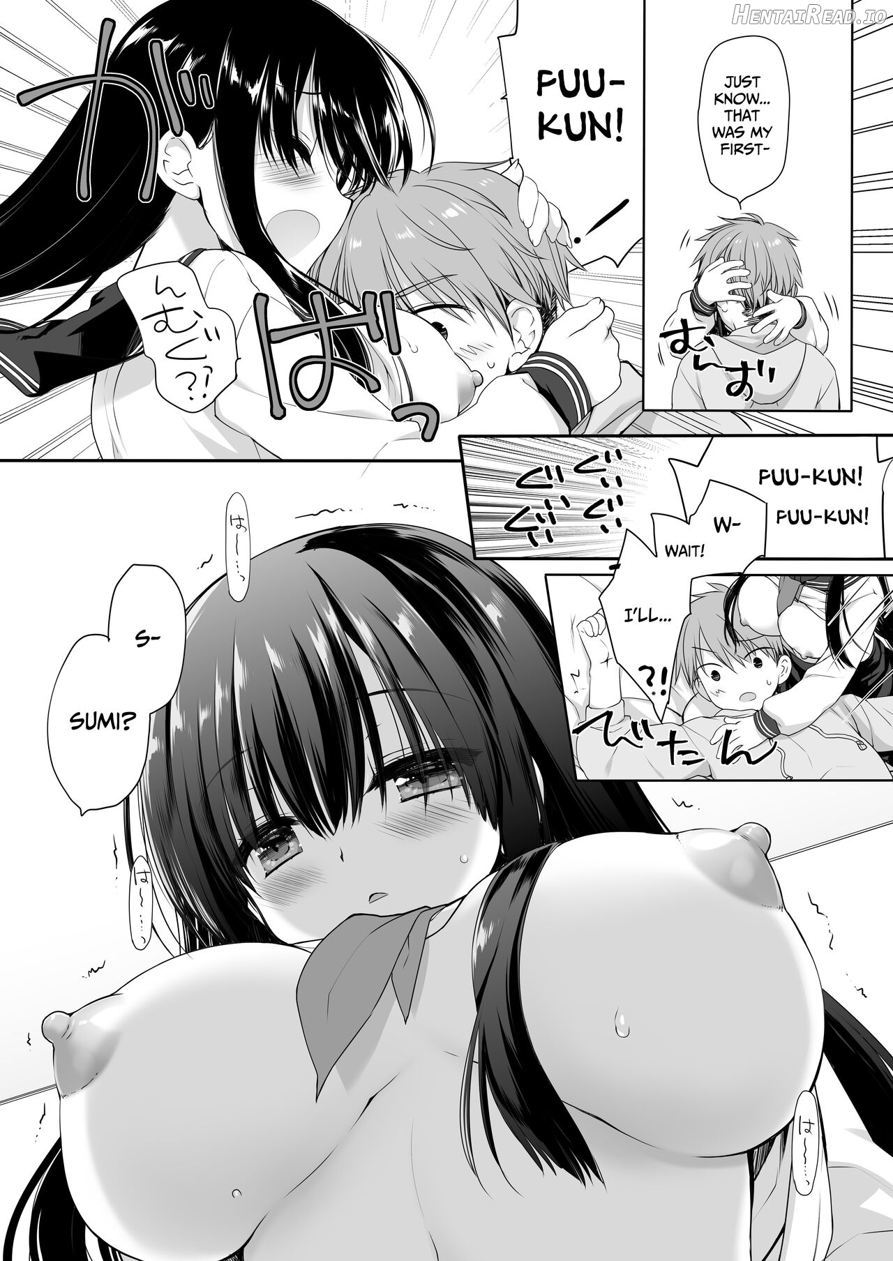 Jimi Bakunyuu Osananajimi no Oppai o 3-Jikan Momi Tsuzuketara Taihen na Koto ni Natta Chapter 1 - page 34