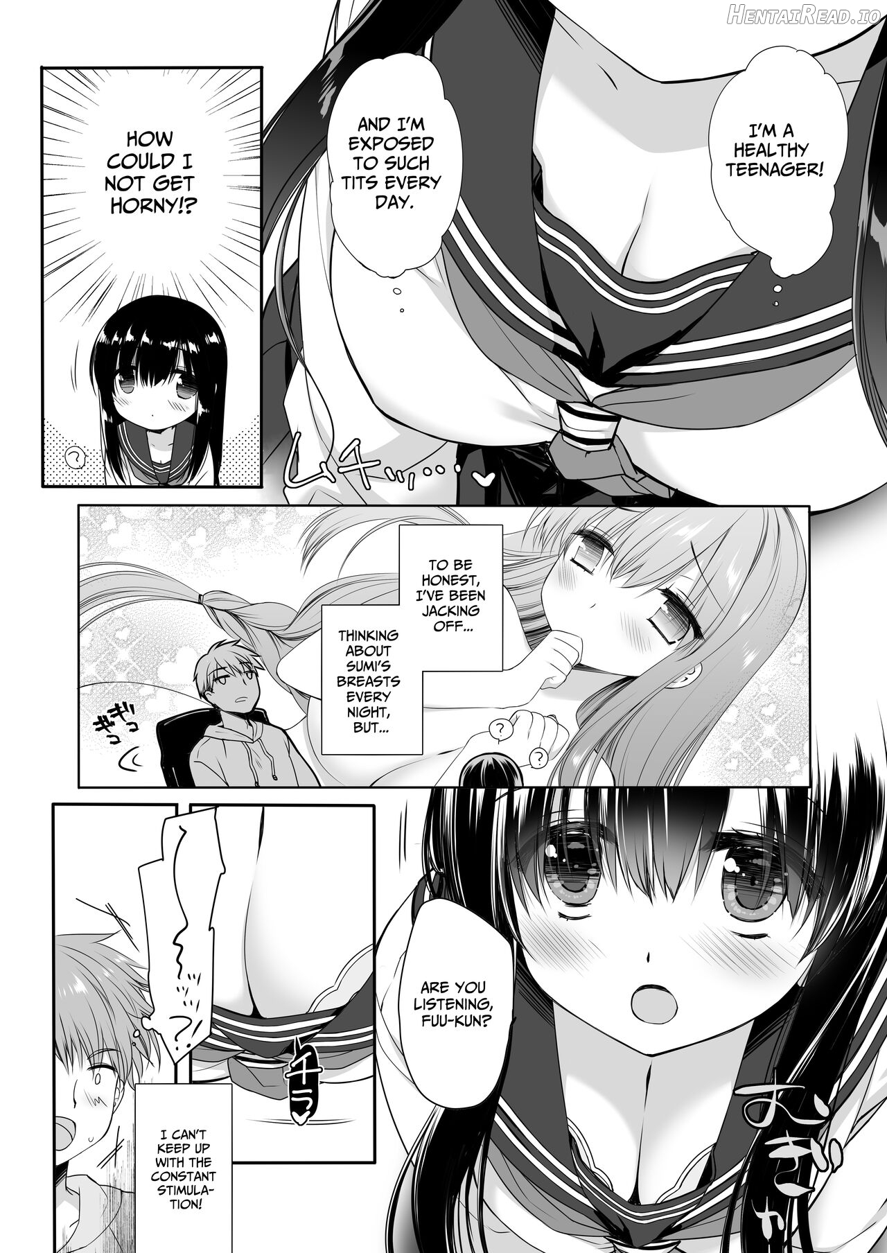 Jimi Bakunyuu Osananajimi no Oppai o 3-Jikan Momi Tsuzuketara Taihen na Koto ni Natta Chapter 1 - page 7