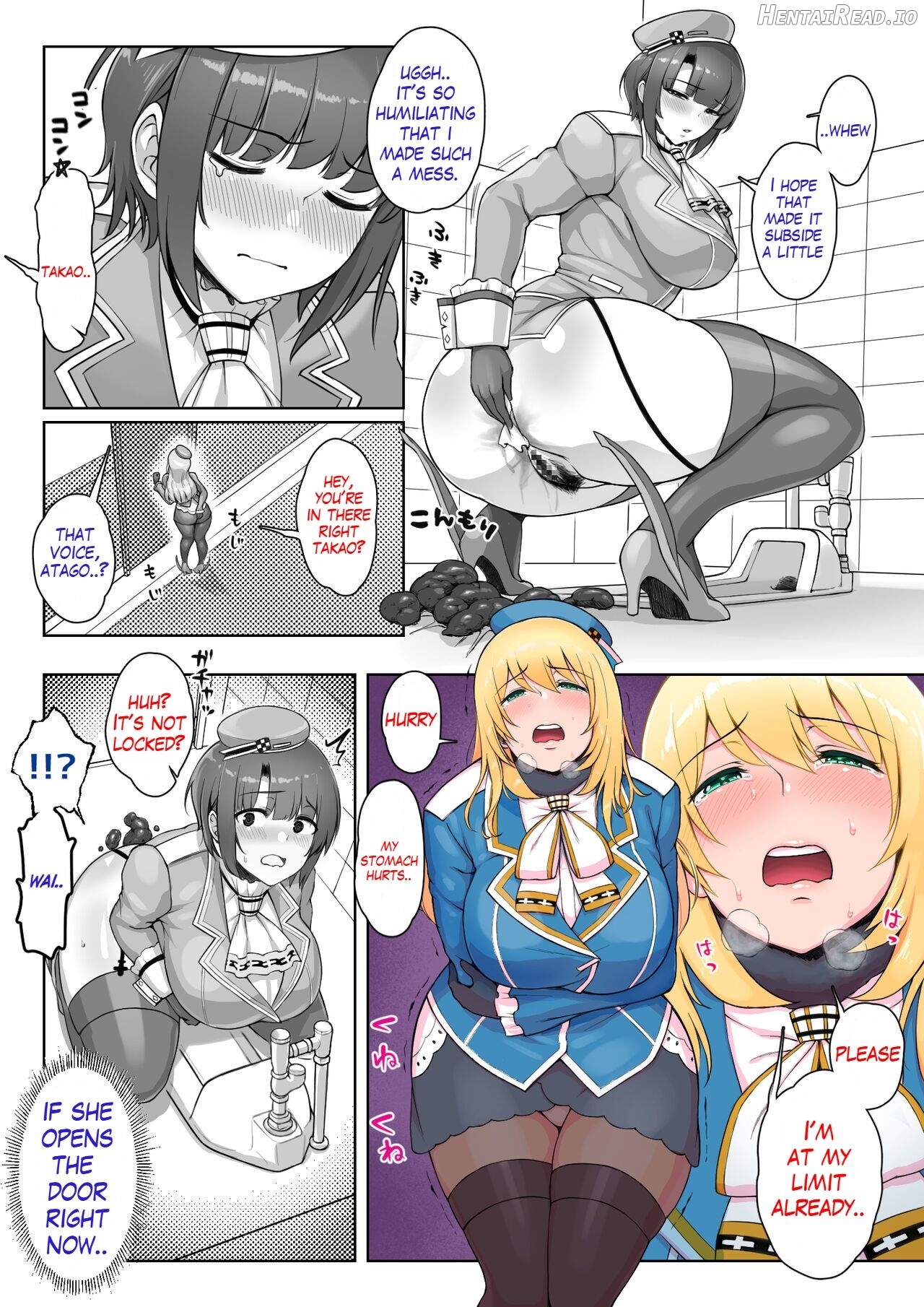 KanColle no Takao to Atago ga Otoile o Toriau Unchi Omorashi Manga o Kakimashita Chapter 1 - page 4