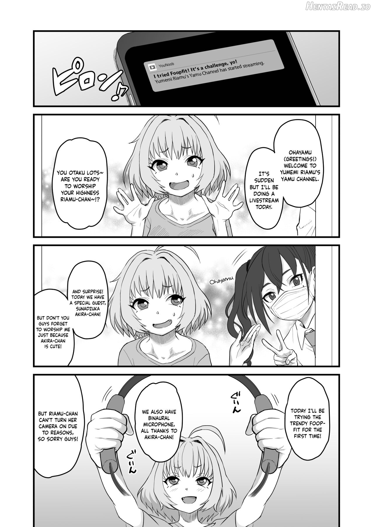 Yumemi Riamu Futanari Enjou Haishin Chapter 1 - page 10