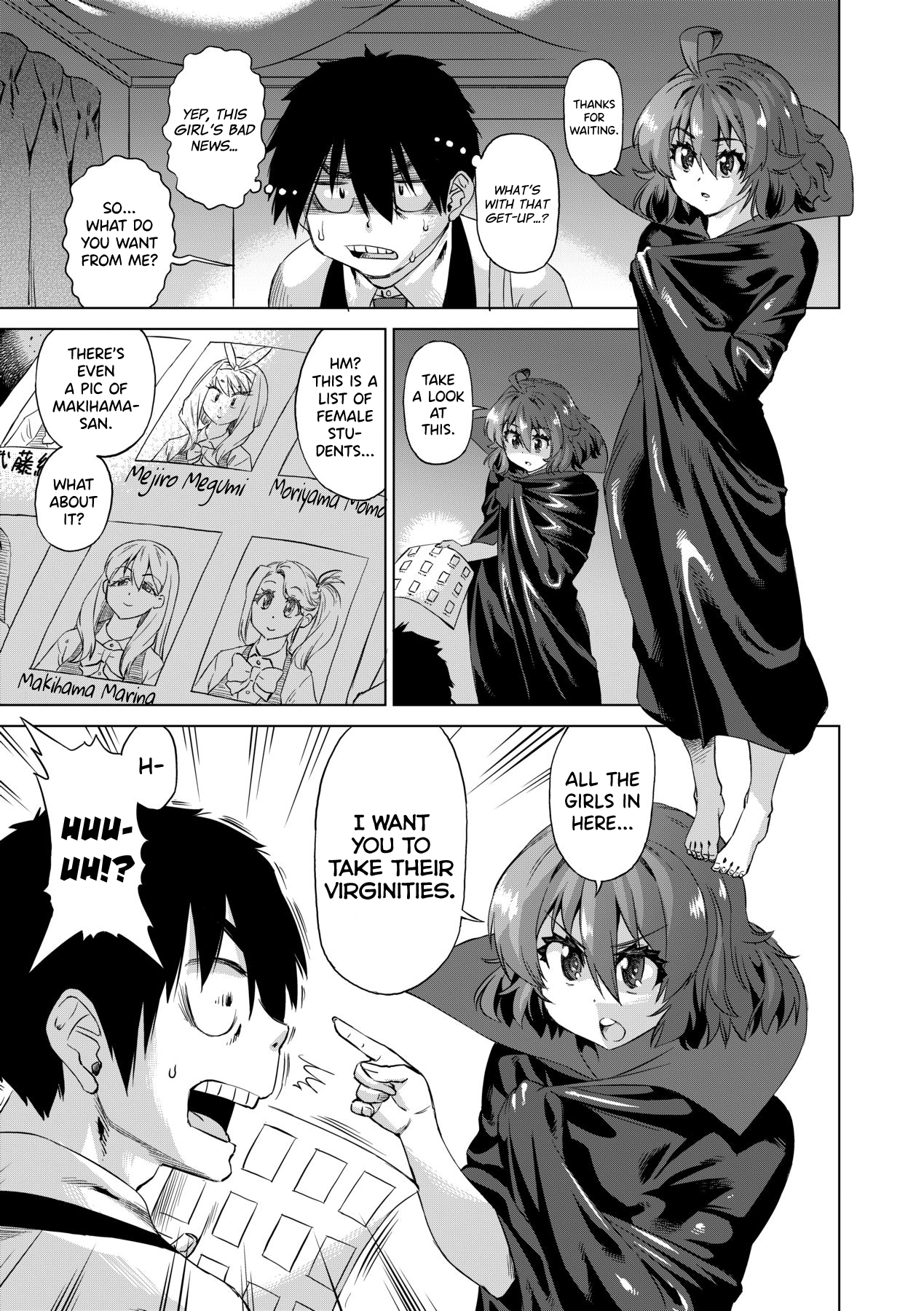 Jagan no Saimin Inryoku de Seitokai Les Joshi-tachi no Shojo o Kyousei Rape!! Chapter 1-3 - page 13