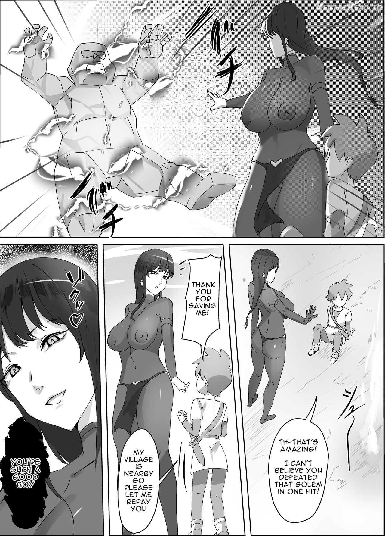 Kuro Majutsushi no Onee-san ni Kiniirarete Shiborareru Hanashi Chapter 1 - page 4