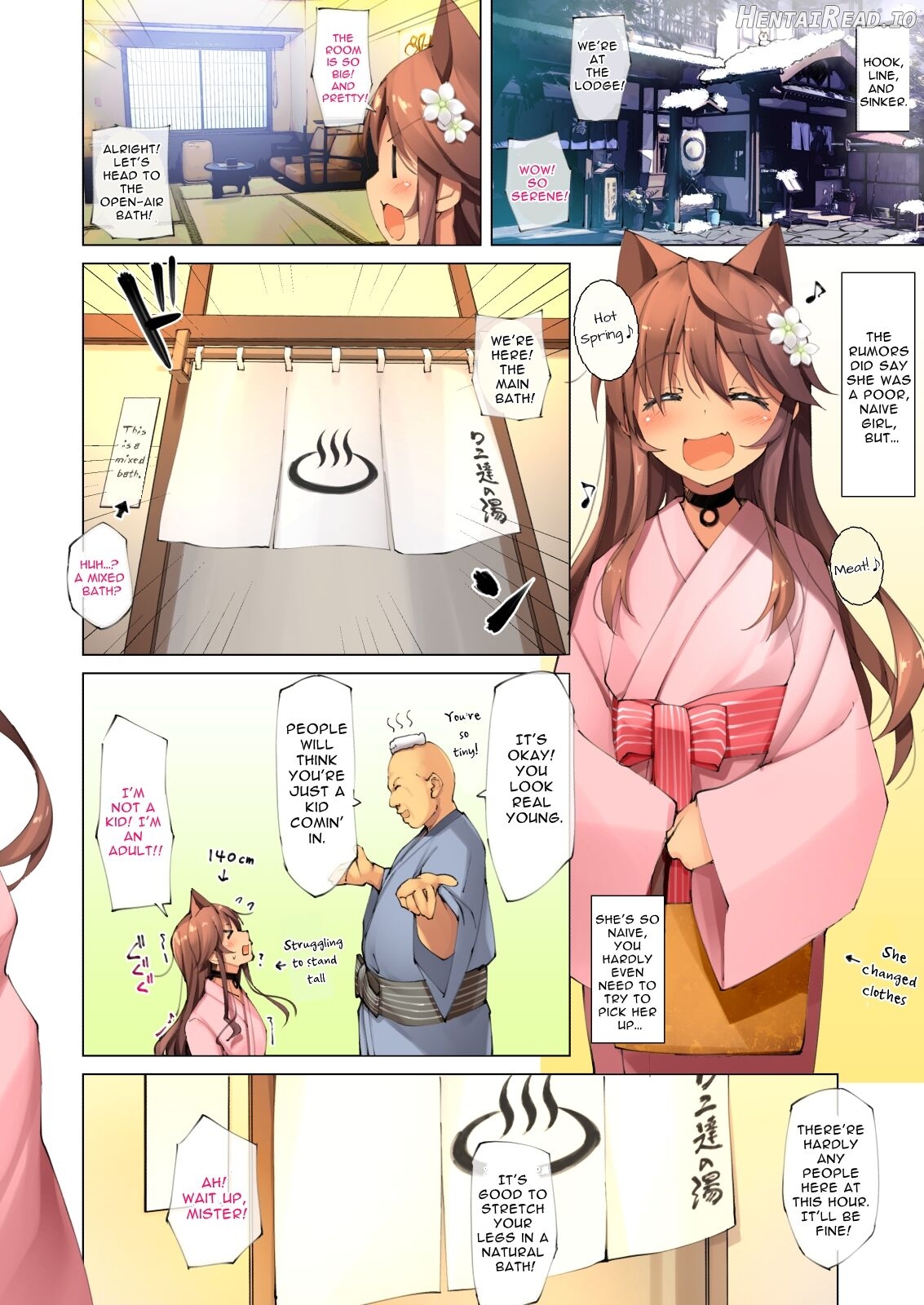 Neko Neko Note 7 Choroi Shoujo Onsen Sasotte Yukemuri Sex Suru Hon + Omake Chapter 1 - page 6