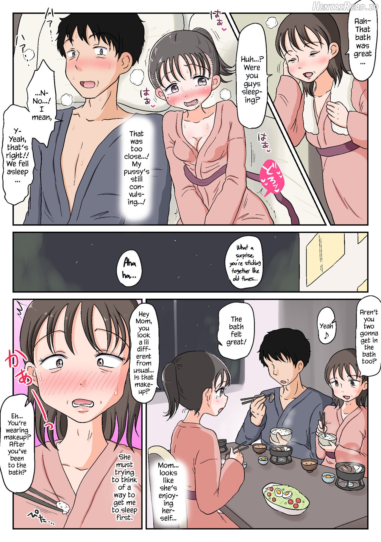 Oyako Honmono Seikyouiku ~Onsen Ryokan de Oyakoukou Ecchi~ Chapter 1 - page 48