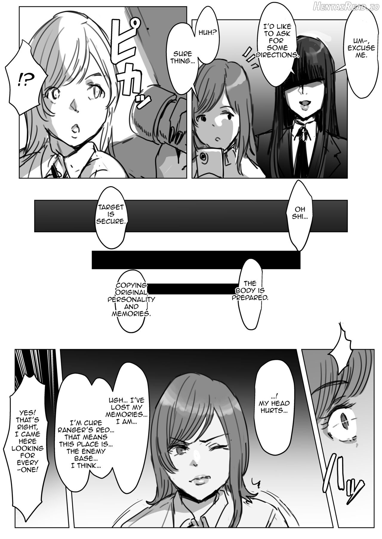 Meshi Shinja - Sentai Red's Dick Battle with a Futanari Monster Tale Chapter 1 - page 4