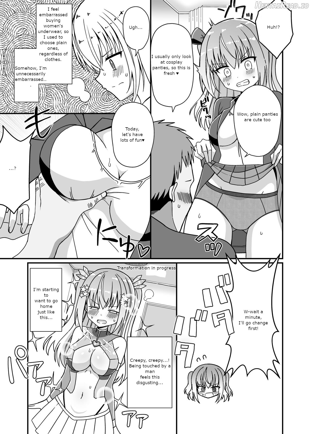 I transformed into a heroine after undergoing sex change but since it was a perverted one, when I took off my clothes, I was turned into a female. Chapter 1 - page 10