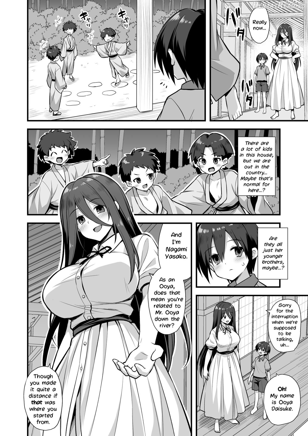 Kaidan Toshi Densetsu Inaka de Ooki na Oneesan Ie ni Sasowaretara Maiban Rankou Ecchi shiteiru Ie Datta Chapter 1 - page 10